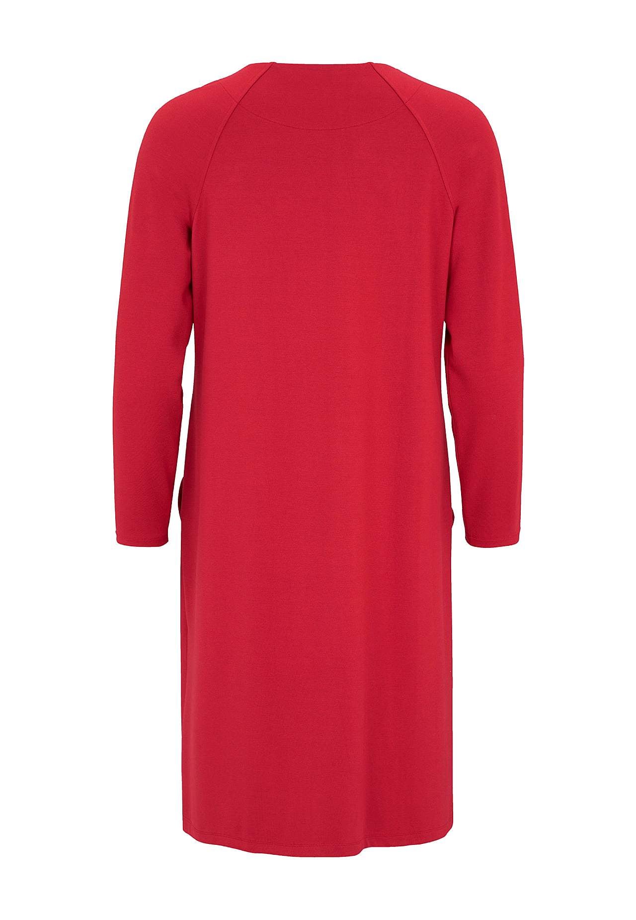 Jerseykleid mit Knopfdekoration