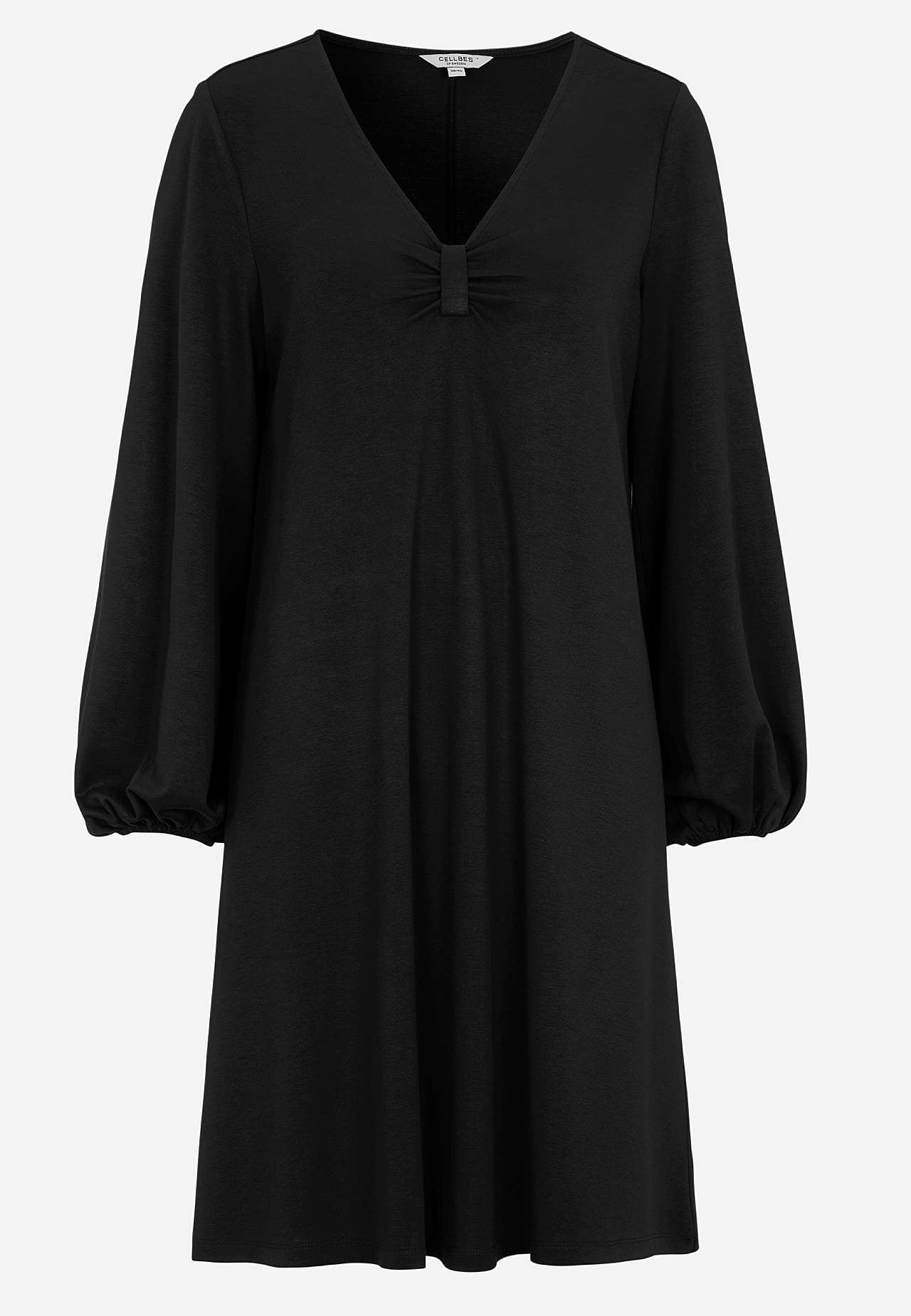 Jerseykleid mit Kräuselung