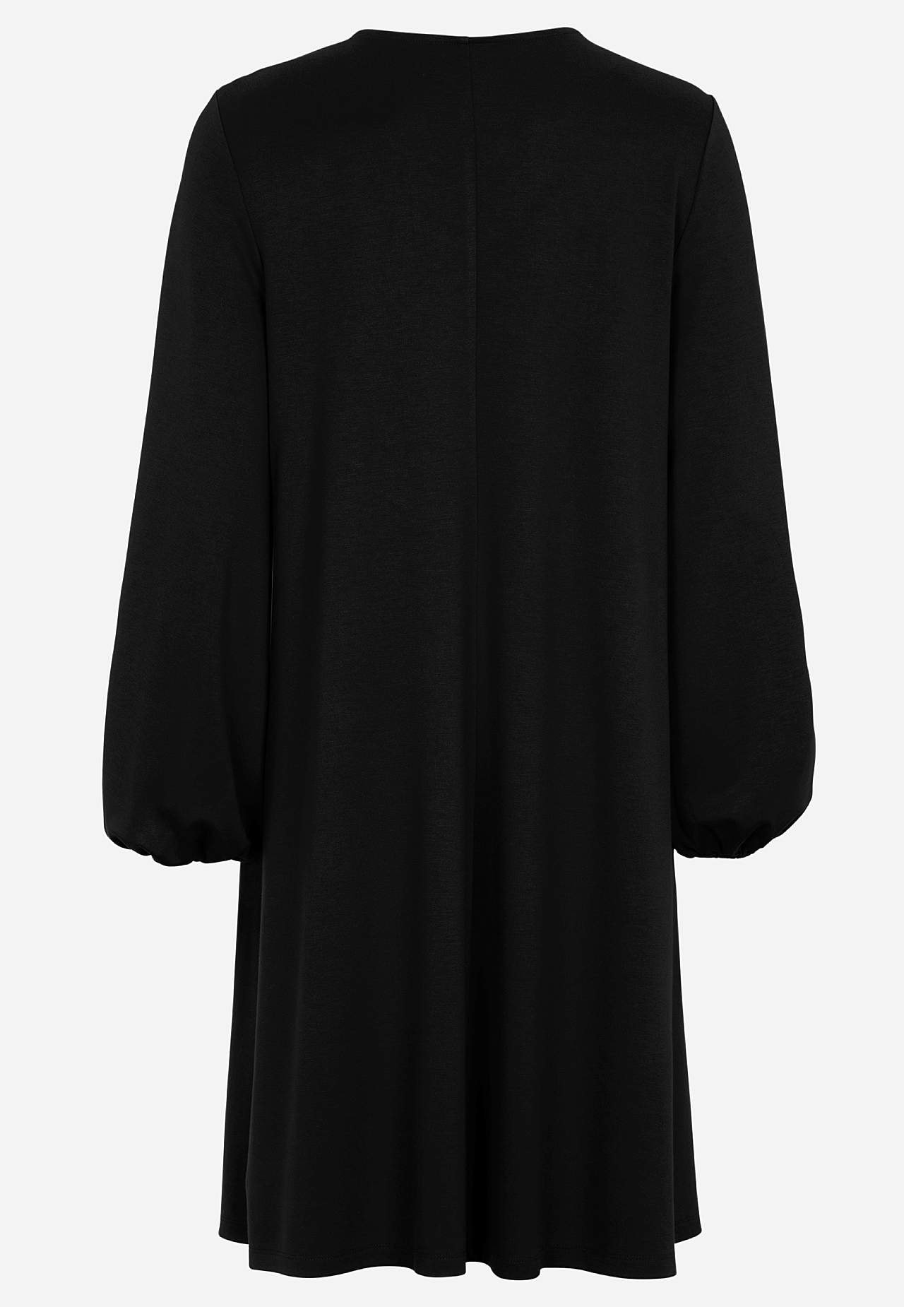 Jerseykleid mit Kräuselung