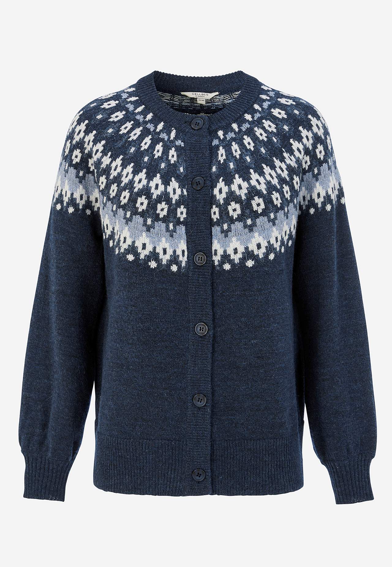 Jacquardgemusterter Cardigan