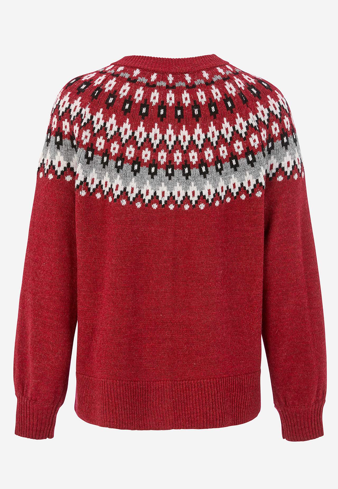 Jacquardgemusterter Cardigan