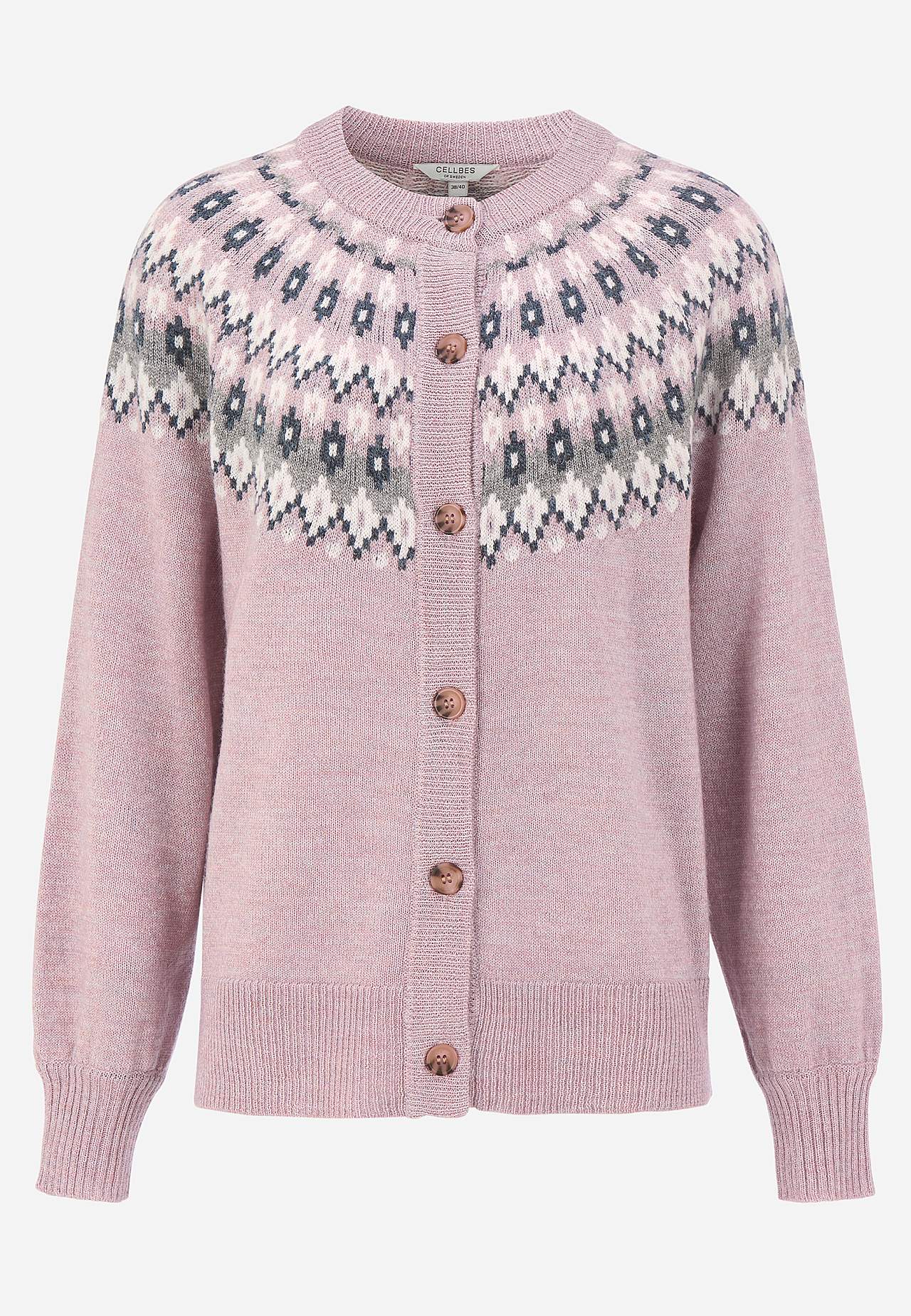 Jacquardgemusterter Cardigan