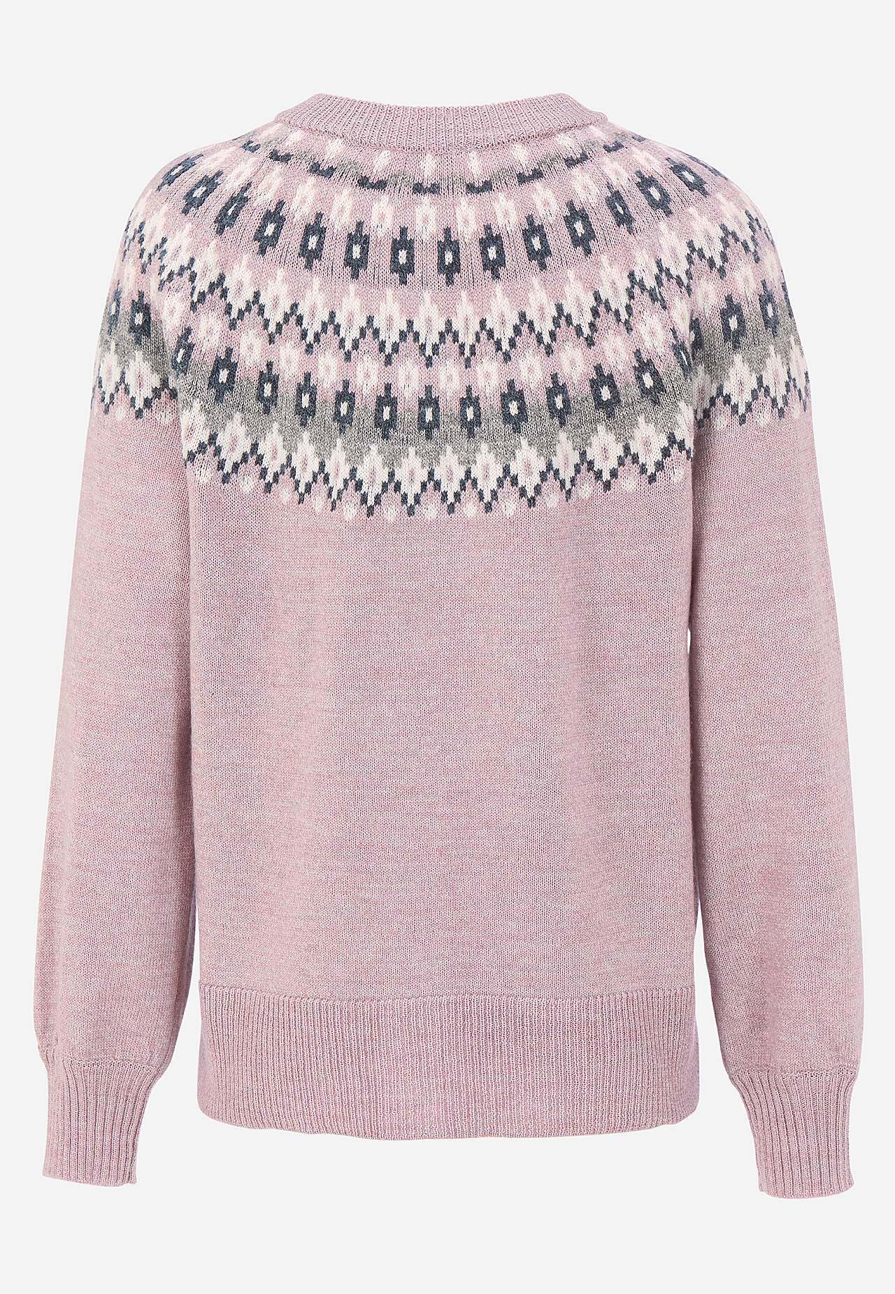 Jacquardgemusterter Cardigan