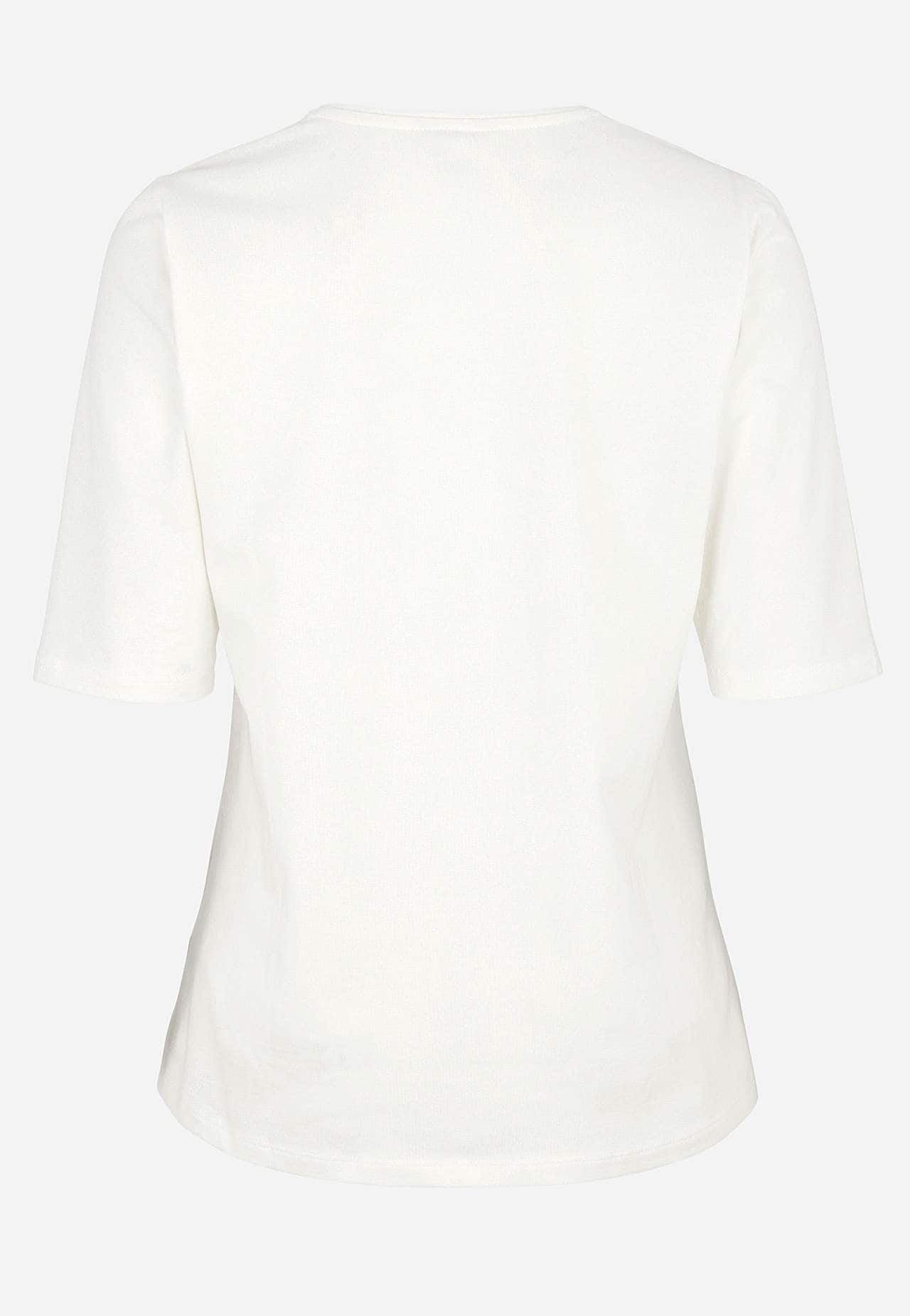 Jersey-Top mit Kräuselung