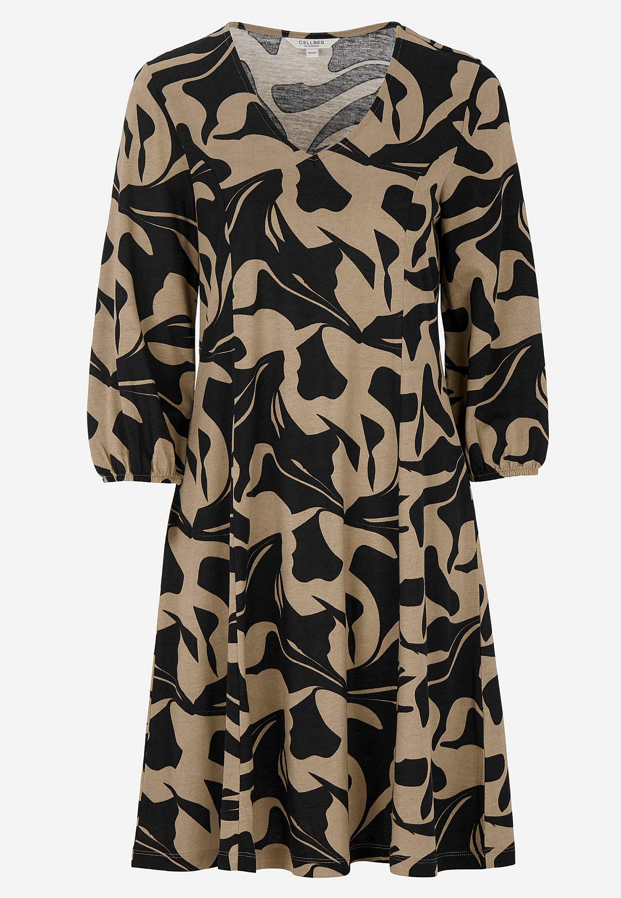 Jerseykleid mit Prinzess-Schnitt