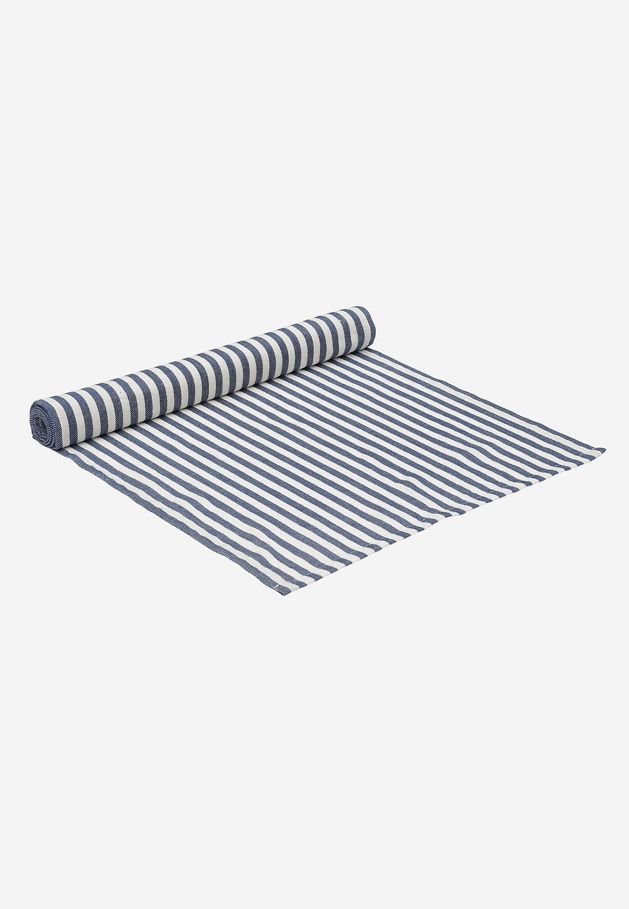 Gewebter, gestreifter Läufer