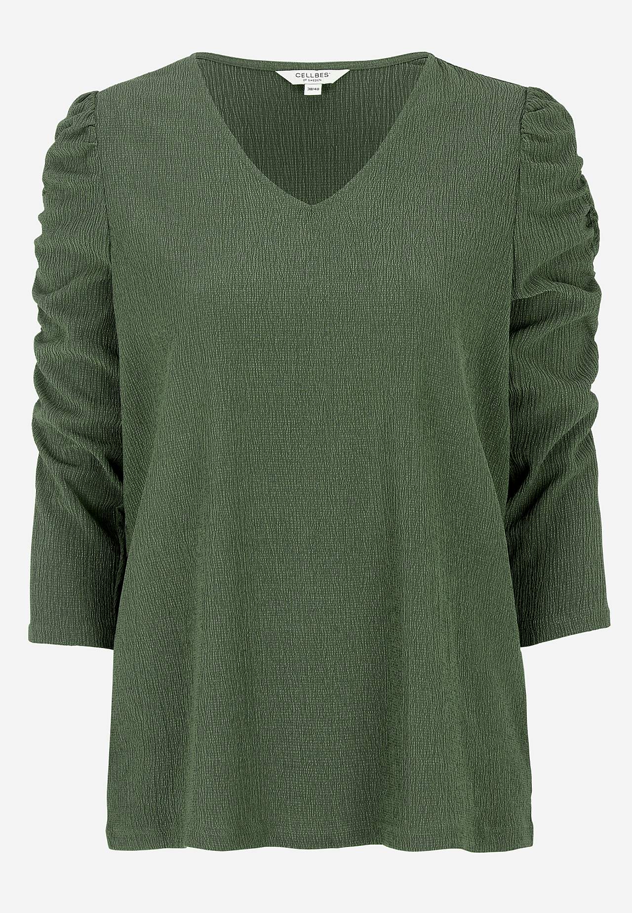 Jersey-Top mit Struktur