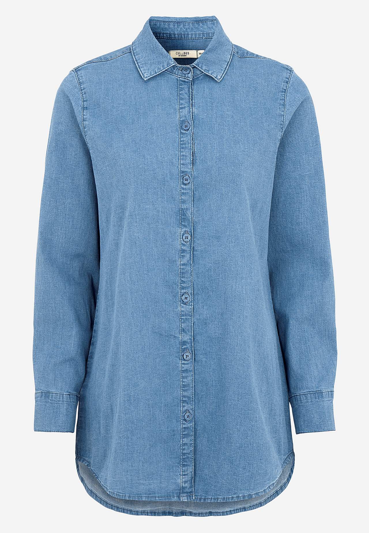 Elastische Tunika aus Denim