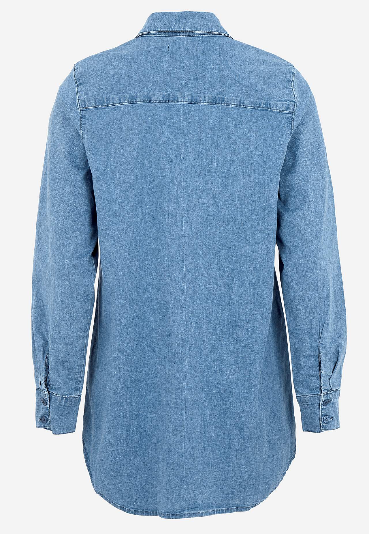 Elastische Tunika aus Denim
