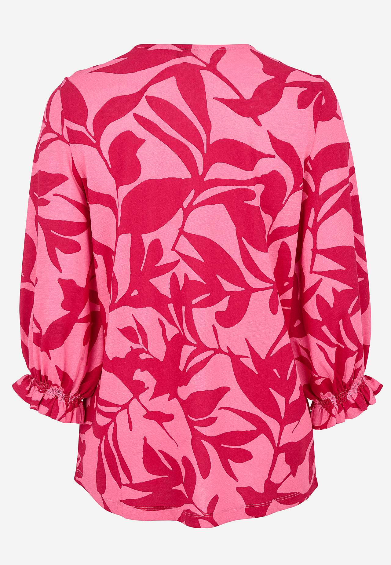 Jersey-Top mit Smokdetail