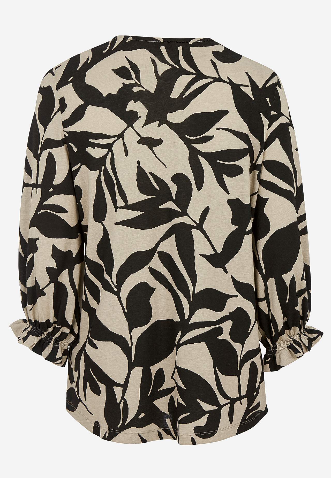 Jersey-Top mit Smokdetail