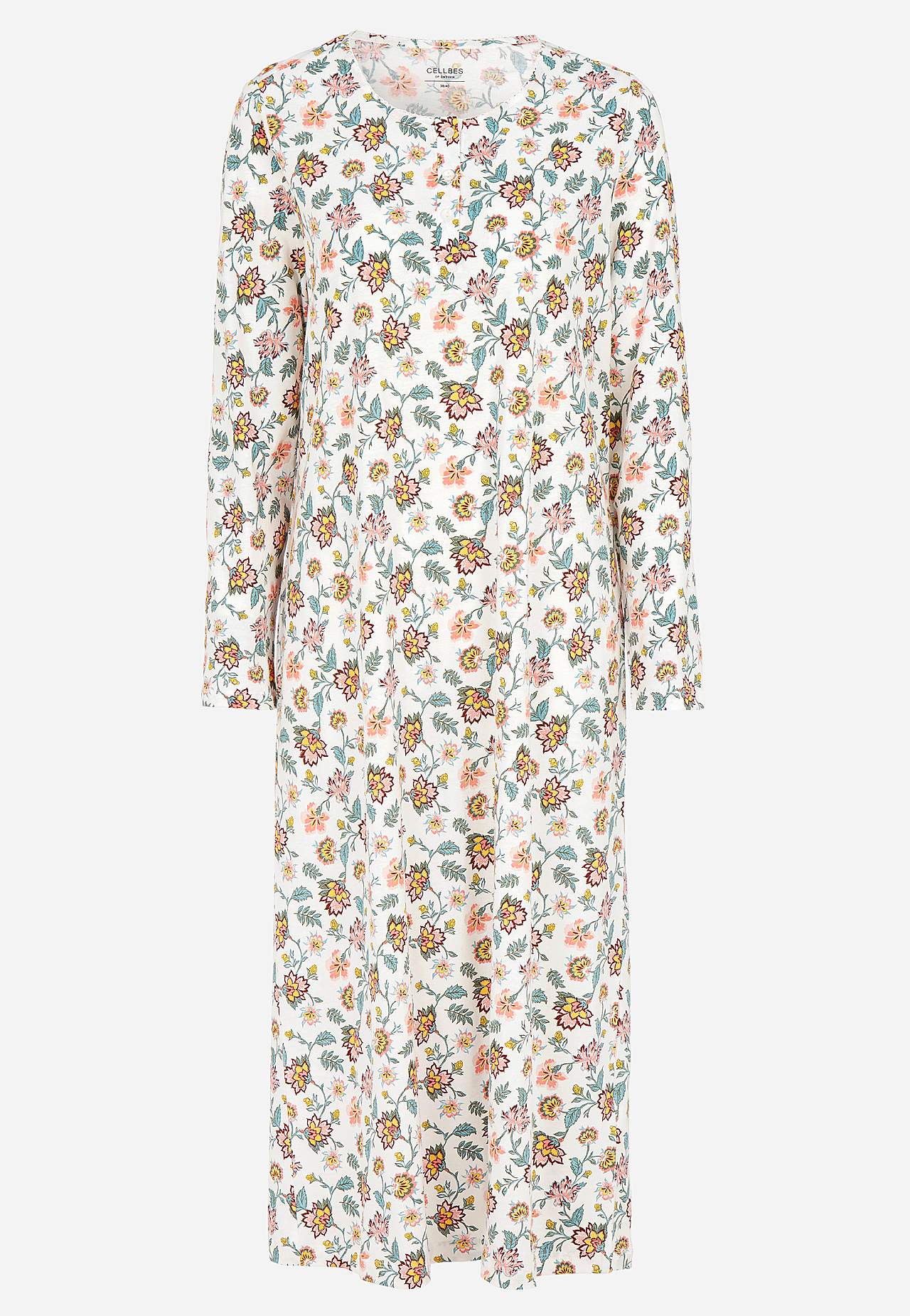 Nachtkleid mit langen Ärmeln