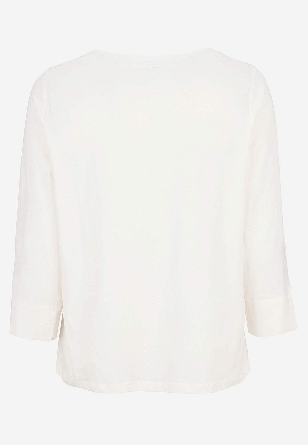 Jersey-Top mit Knöpfen