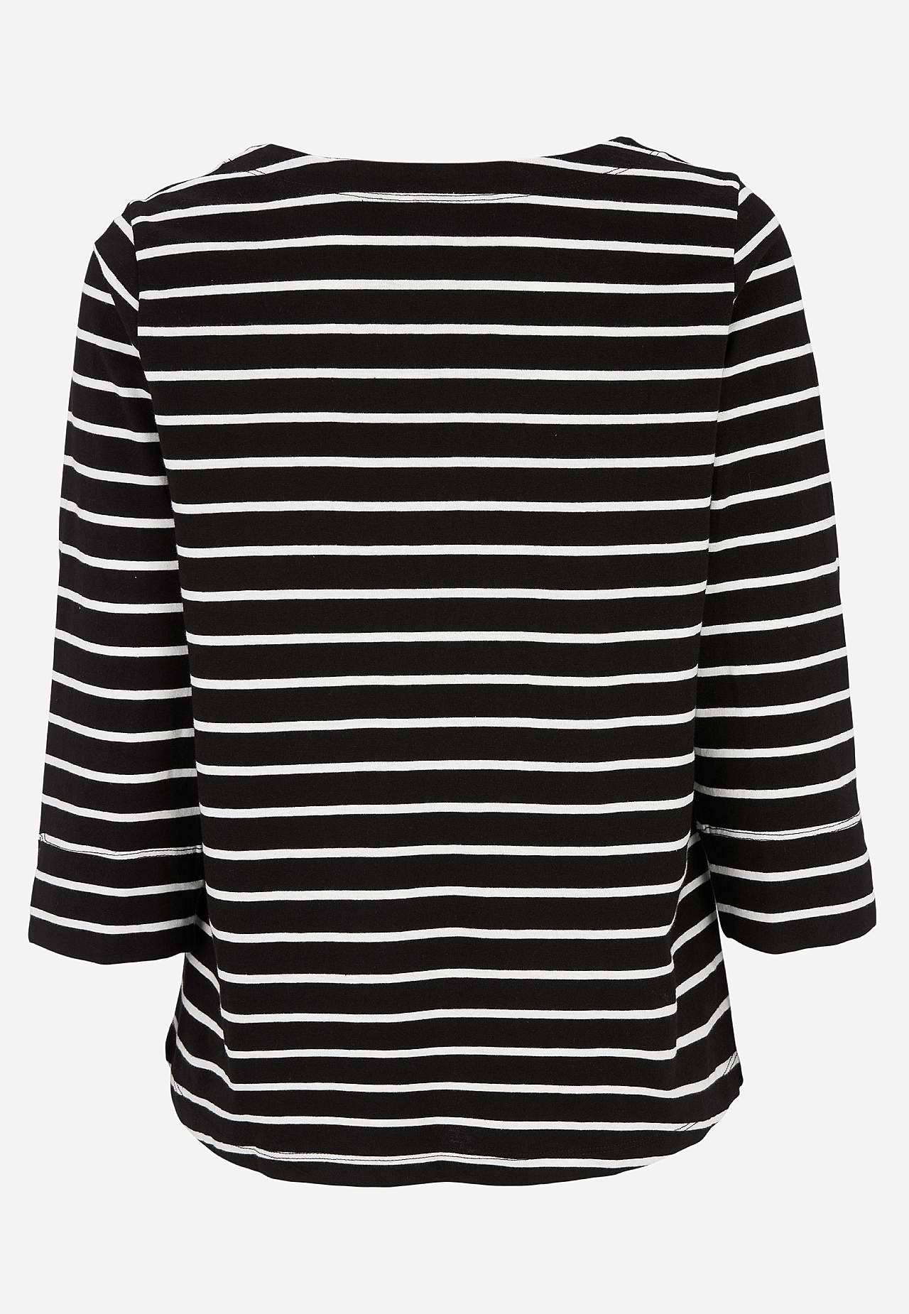 Jersey-Top mit Knöpfen