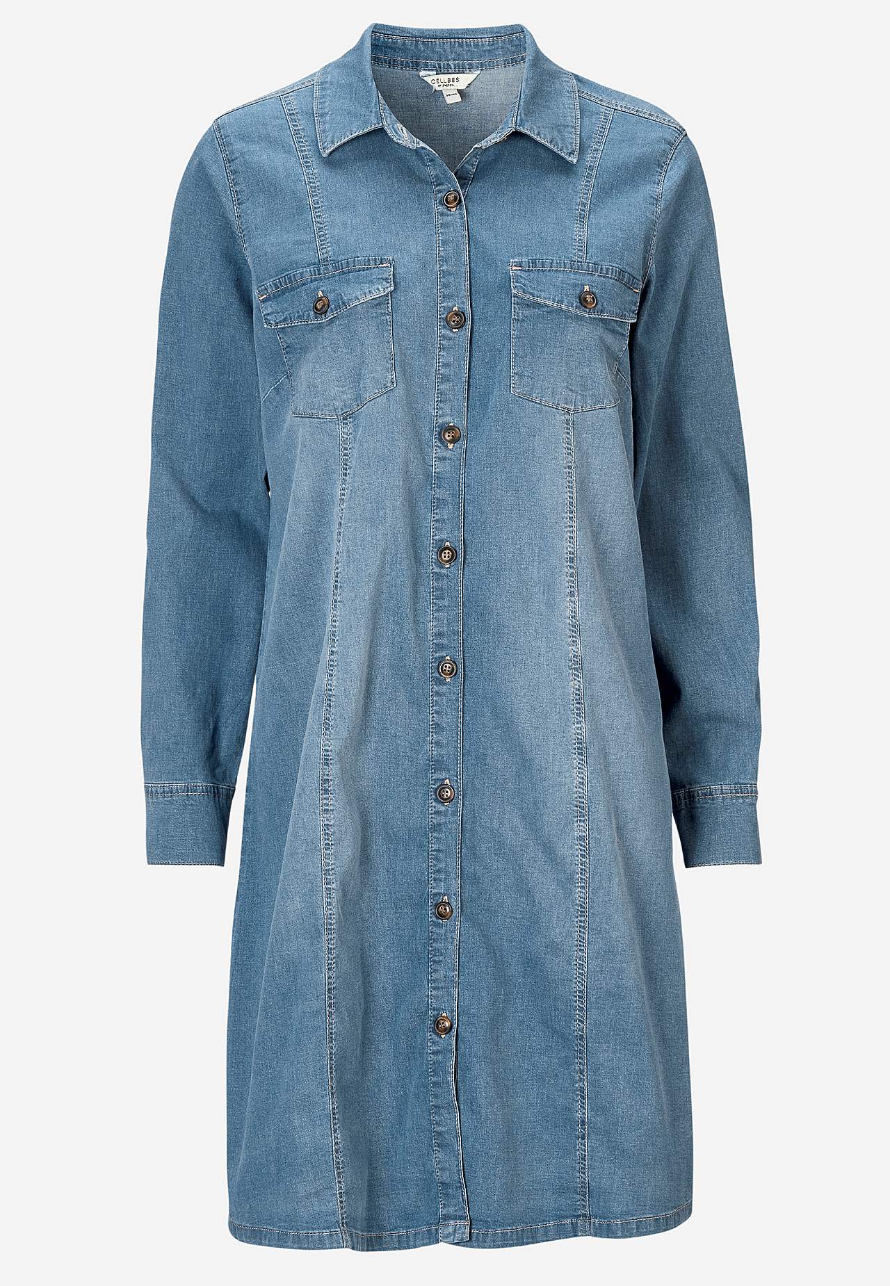 Elastisches Jeanskleid
