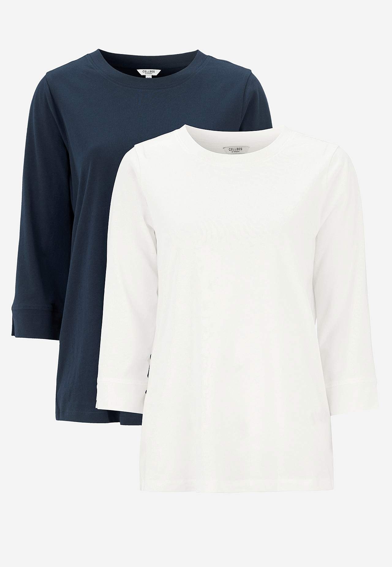 Jersey-Top aus organischer Baumwolle 2er-Pack