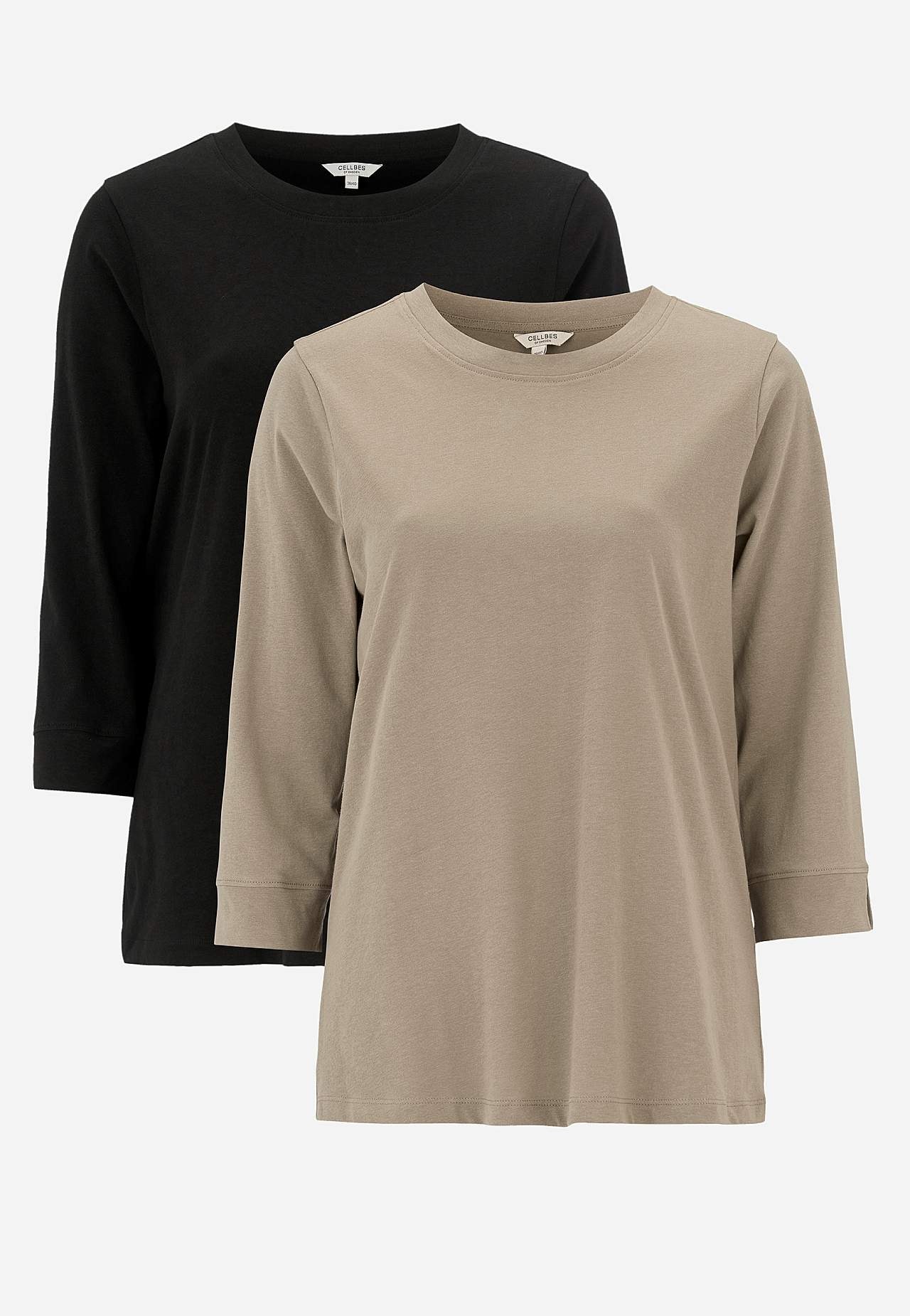 Jersey-Top aus organischer Baumwolle 2er-Pack