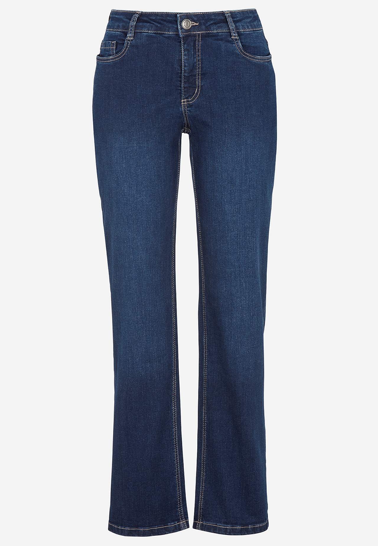 Bequeme Stretch-Jeans mit gerades Bein