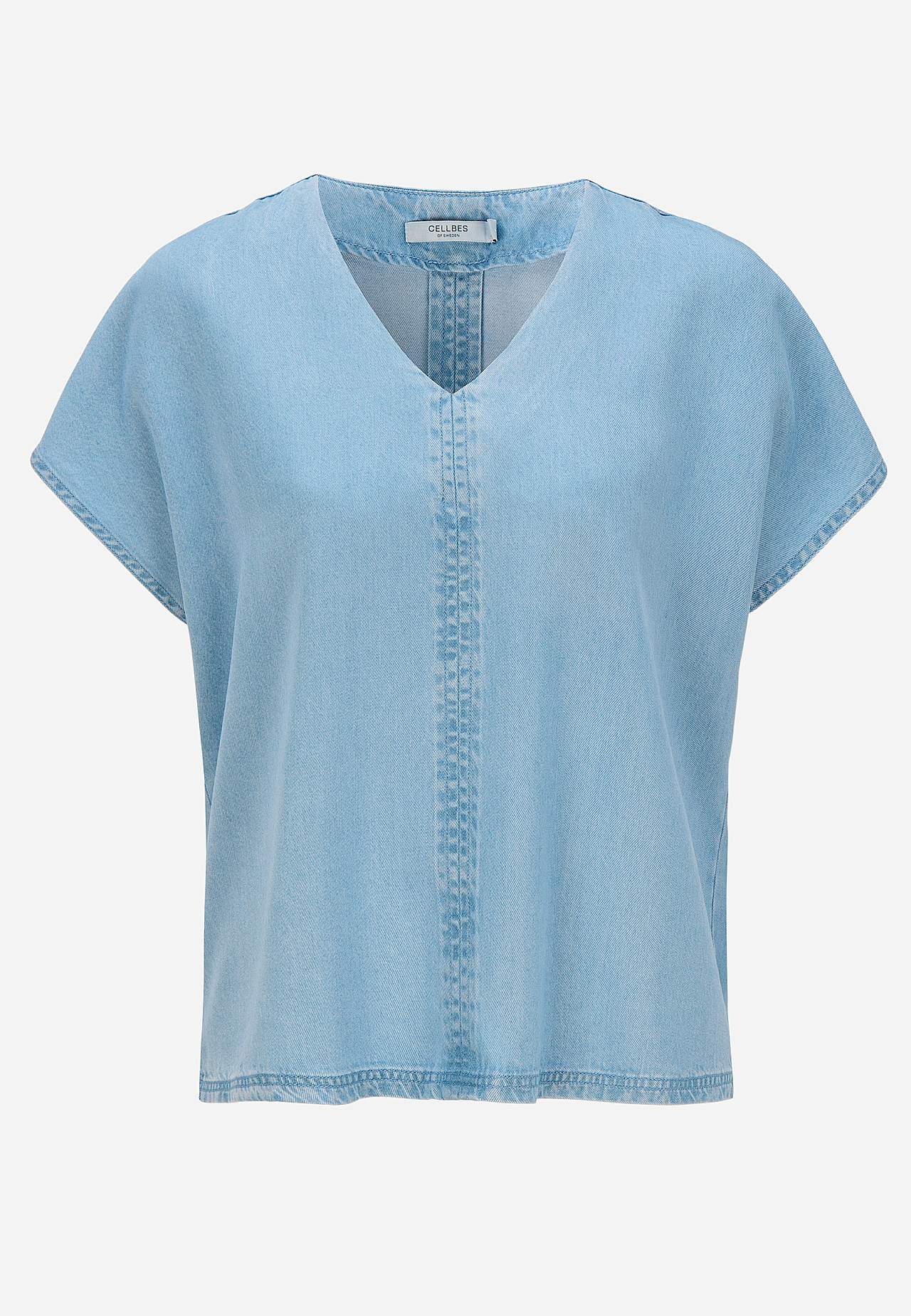 Ultra-weiche Premium Jeansbluse