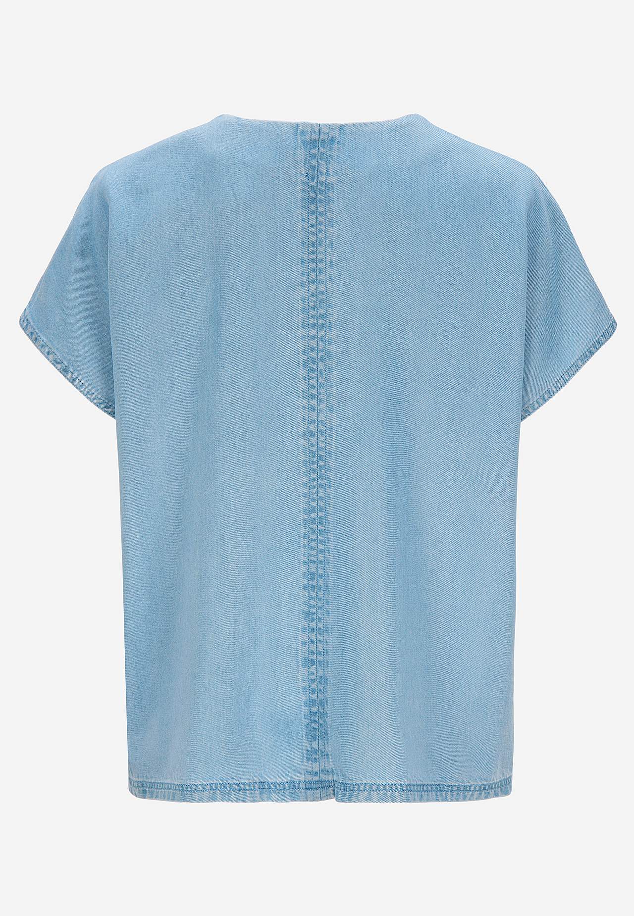 Ultra-weiche Premium Jeansbluse