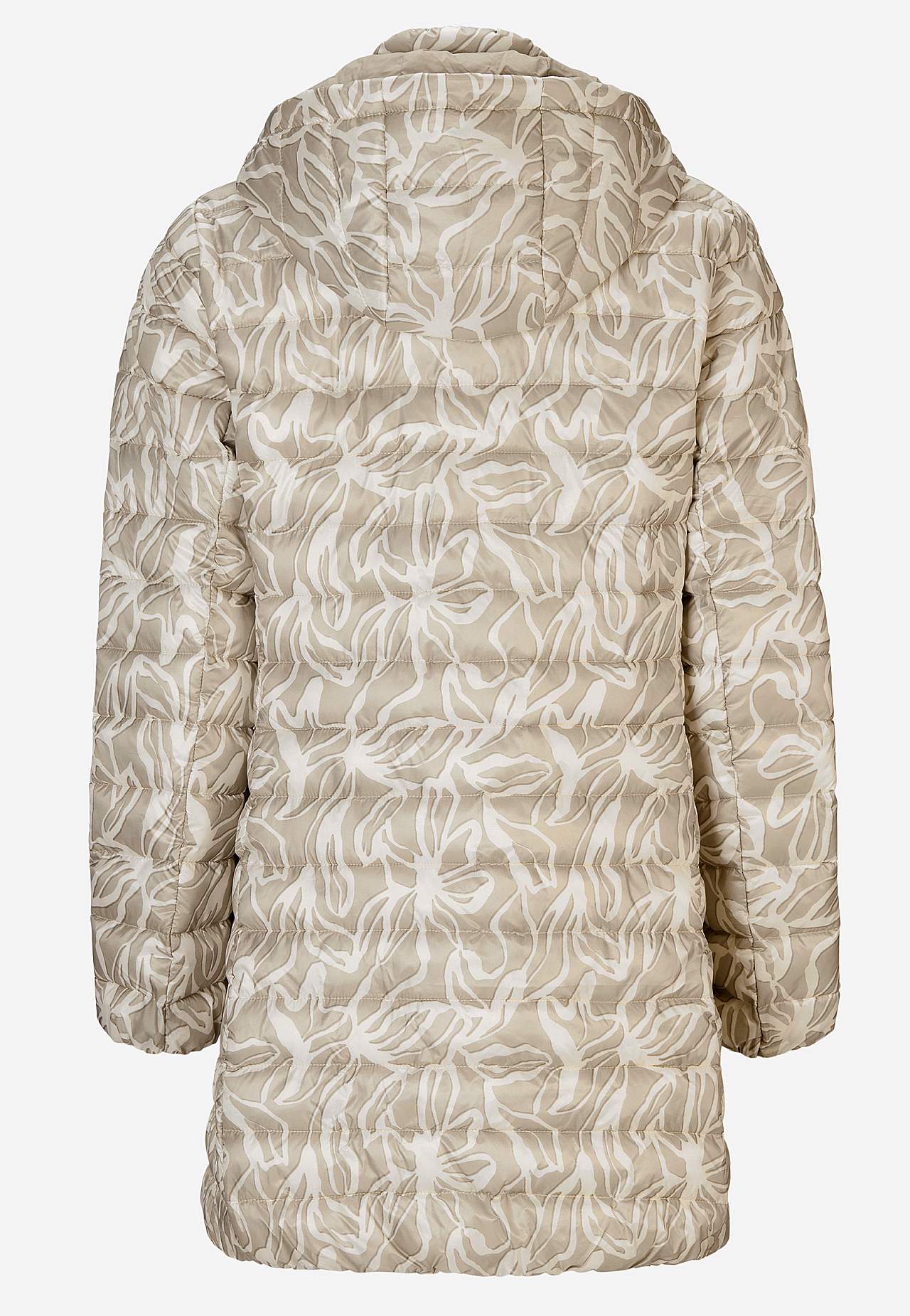 Gesteppte, gemusterte leichte Jacke