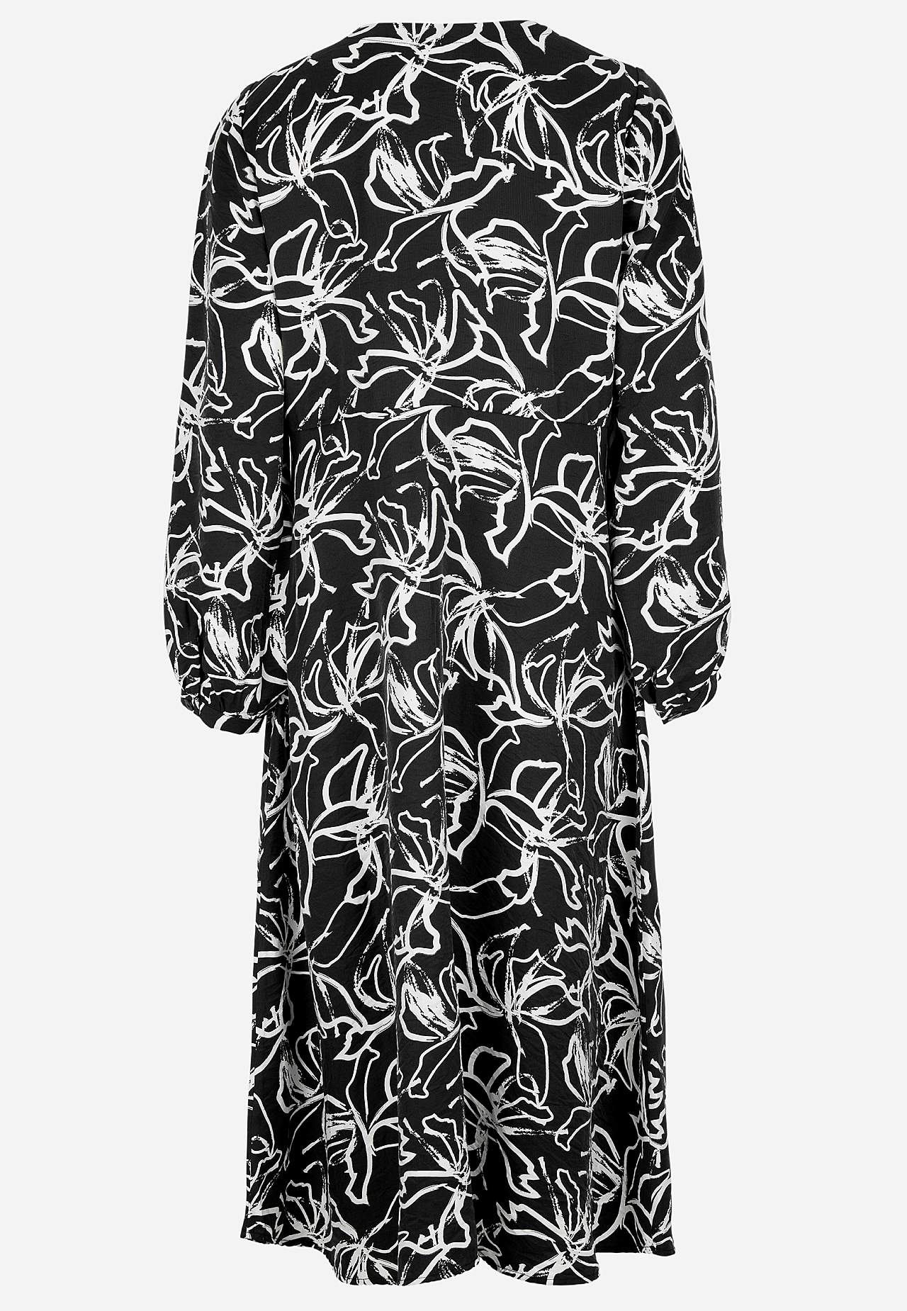 Gewebtes Kleid mit Knöpfen