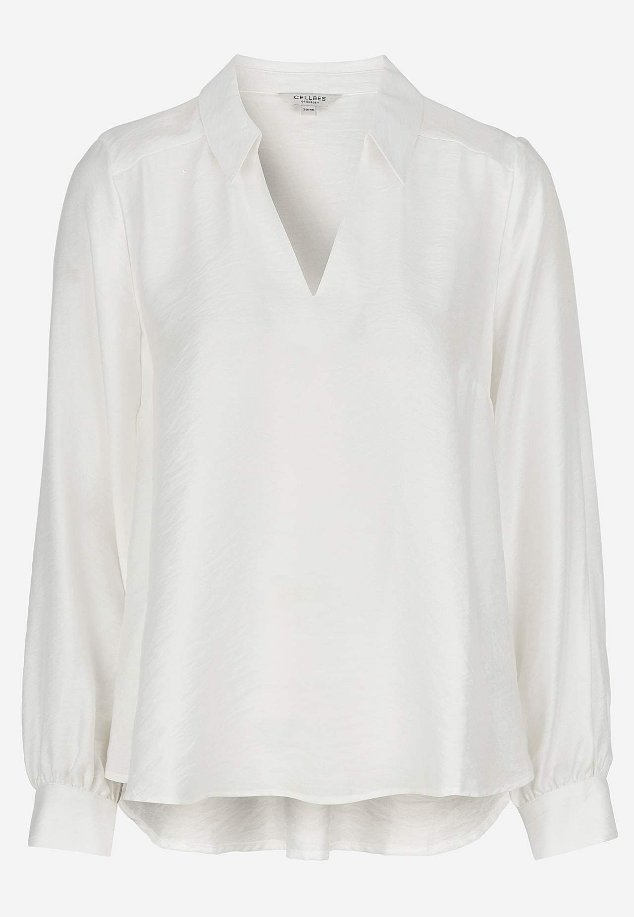Gewebte Bluse mit breiten Ärmeln