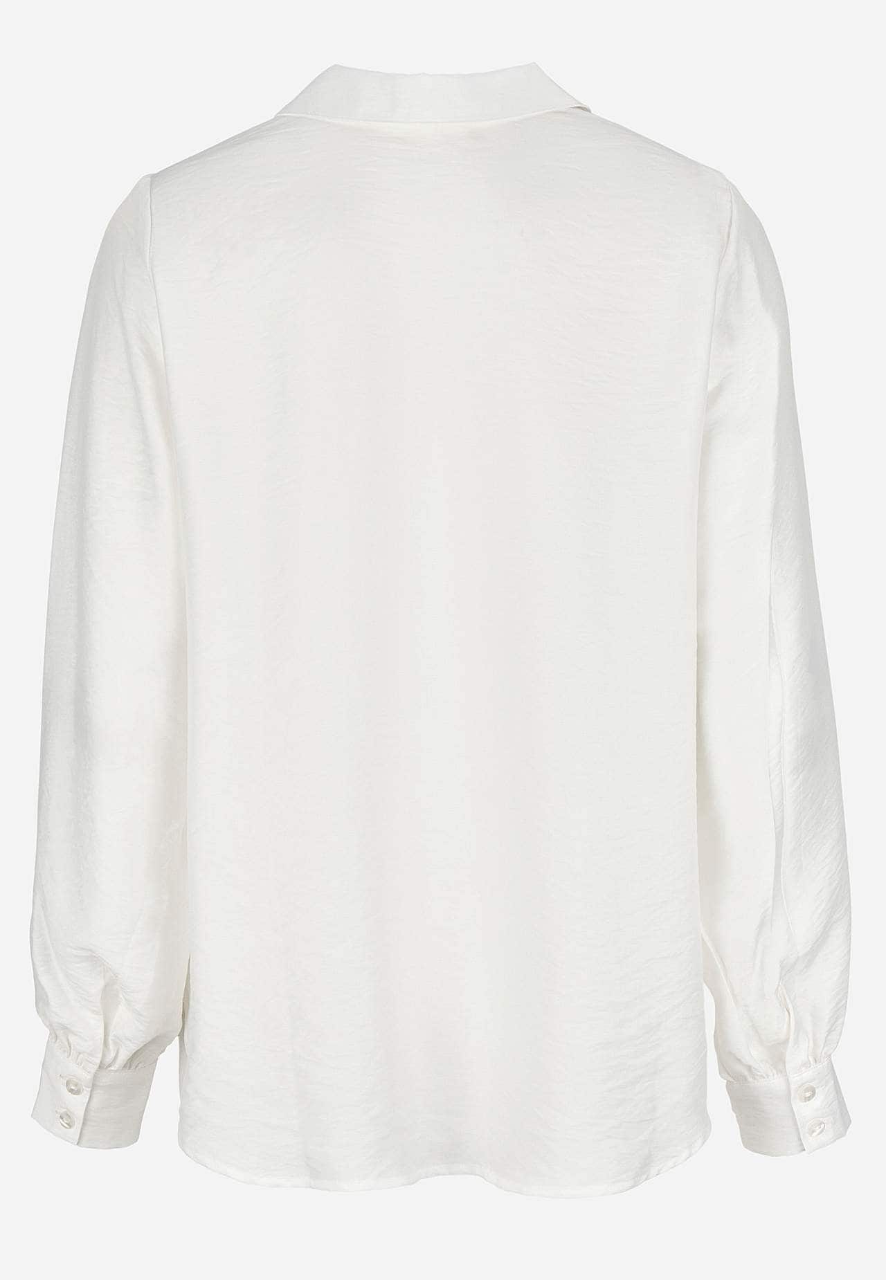 Gewebte Bluse mit breiten Ärmeln