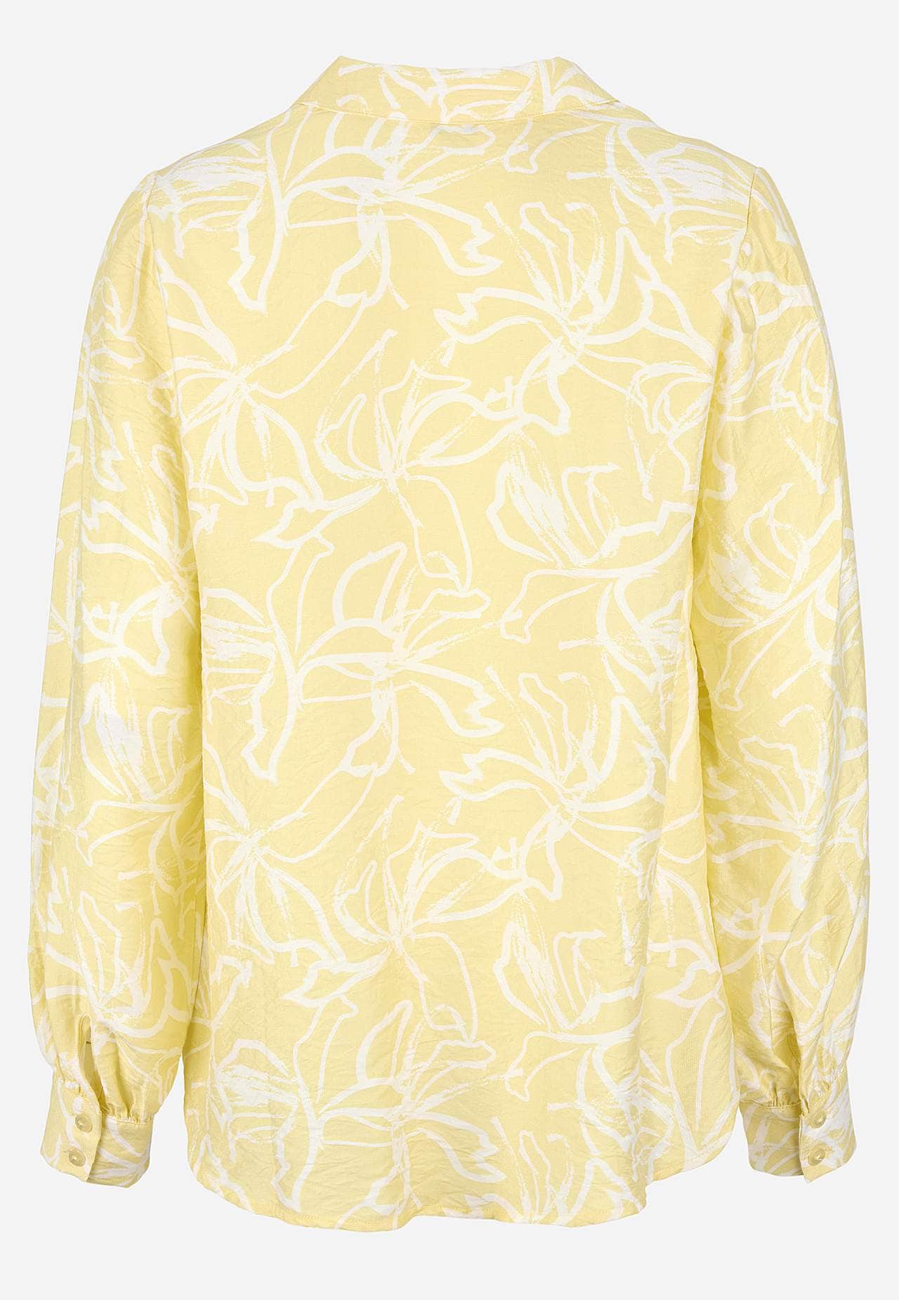 Gewebte Bluse mit breiten Ärmeln