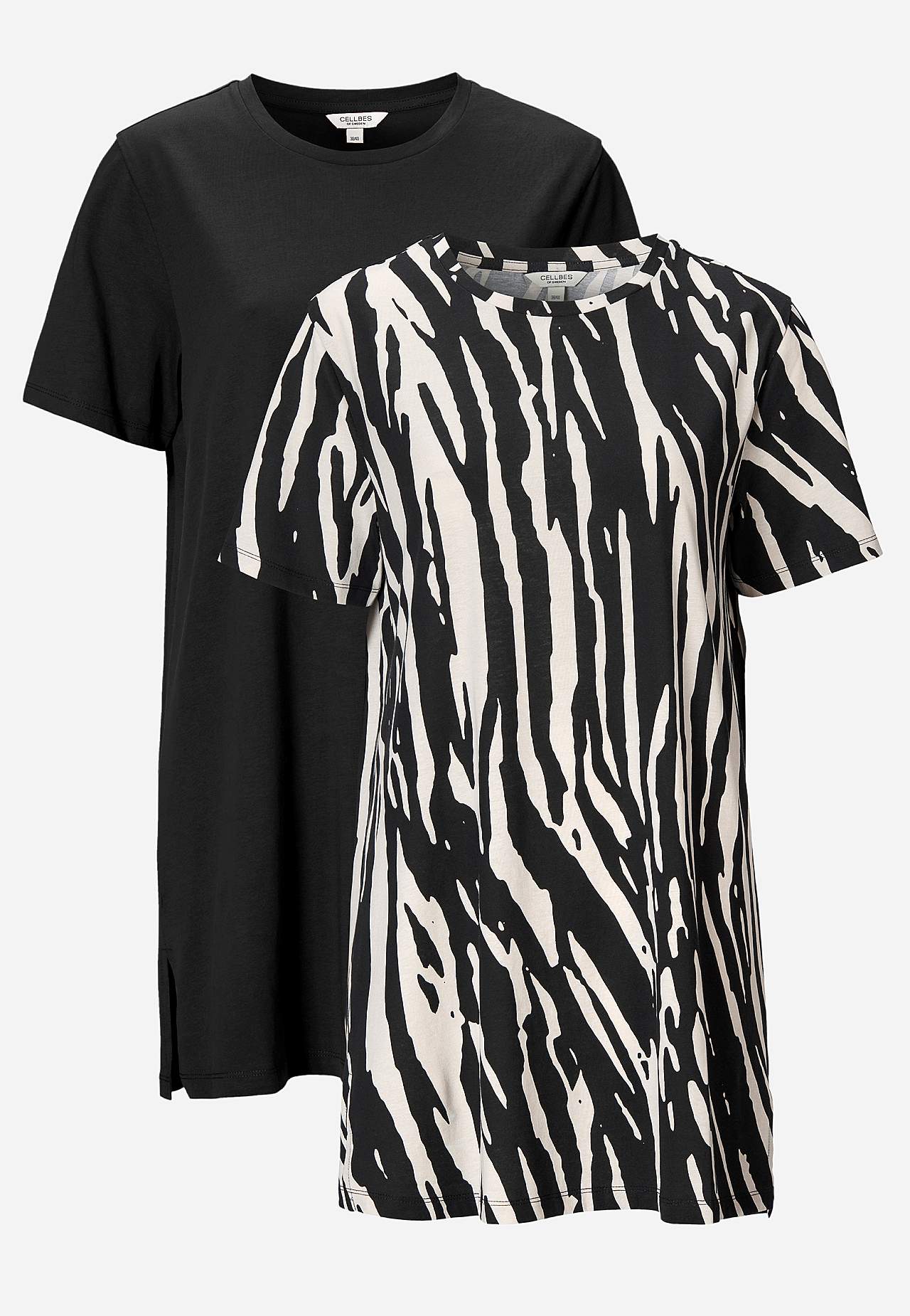 Jersey-Tunika aus organischer Baumwolle 2er-Pack