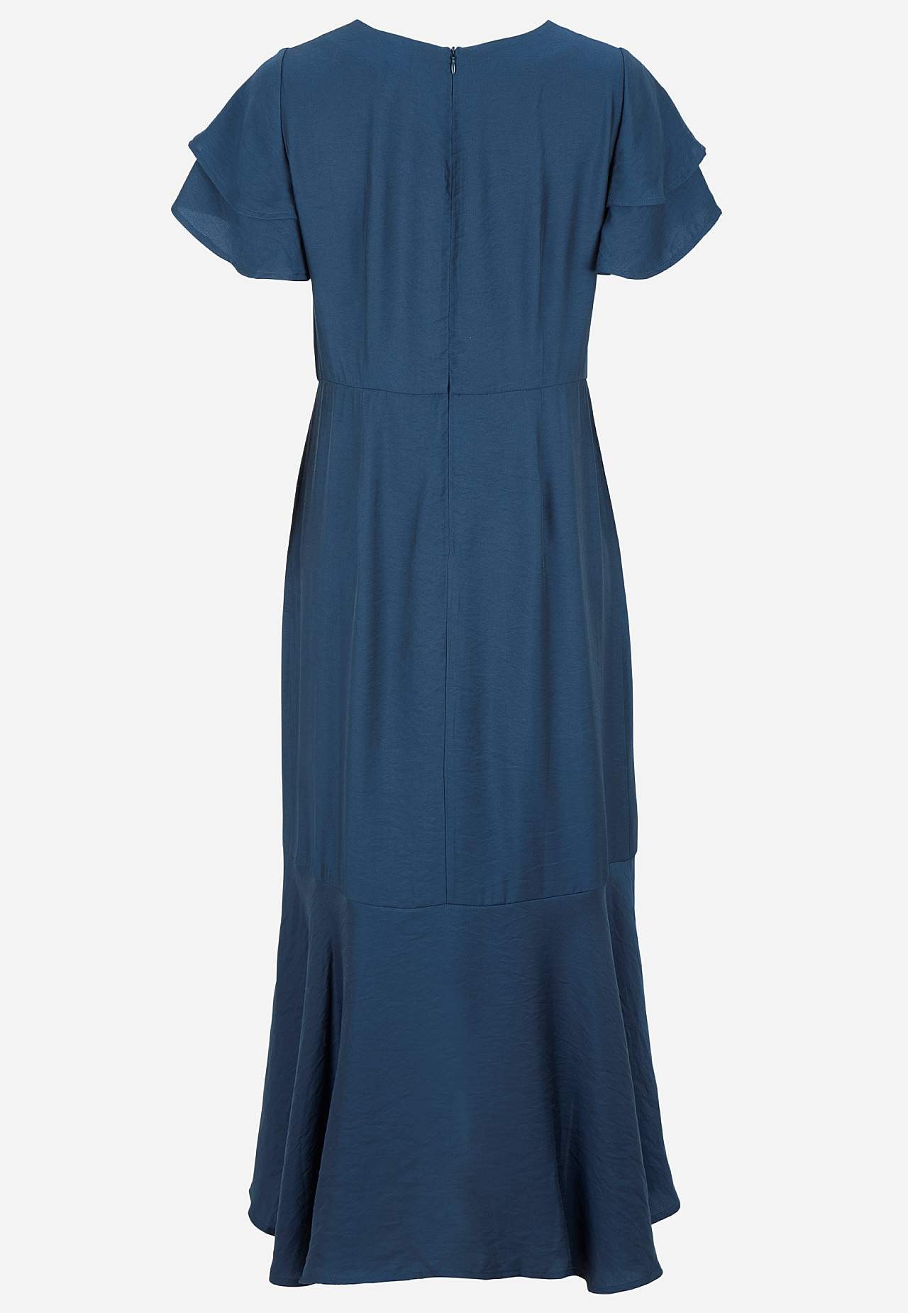 Kleid mit Rüschen mit Schmetterlingsärmeln
