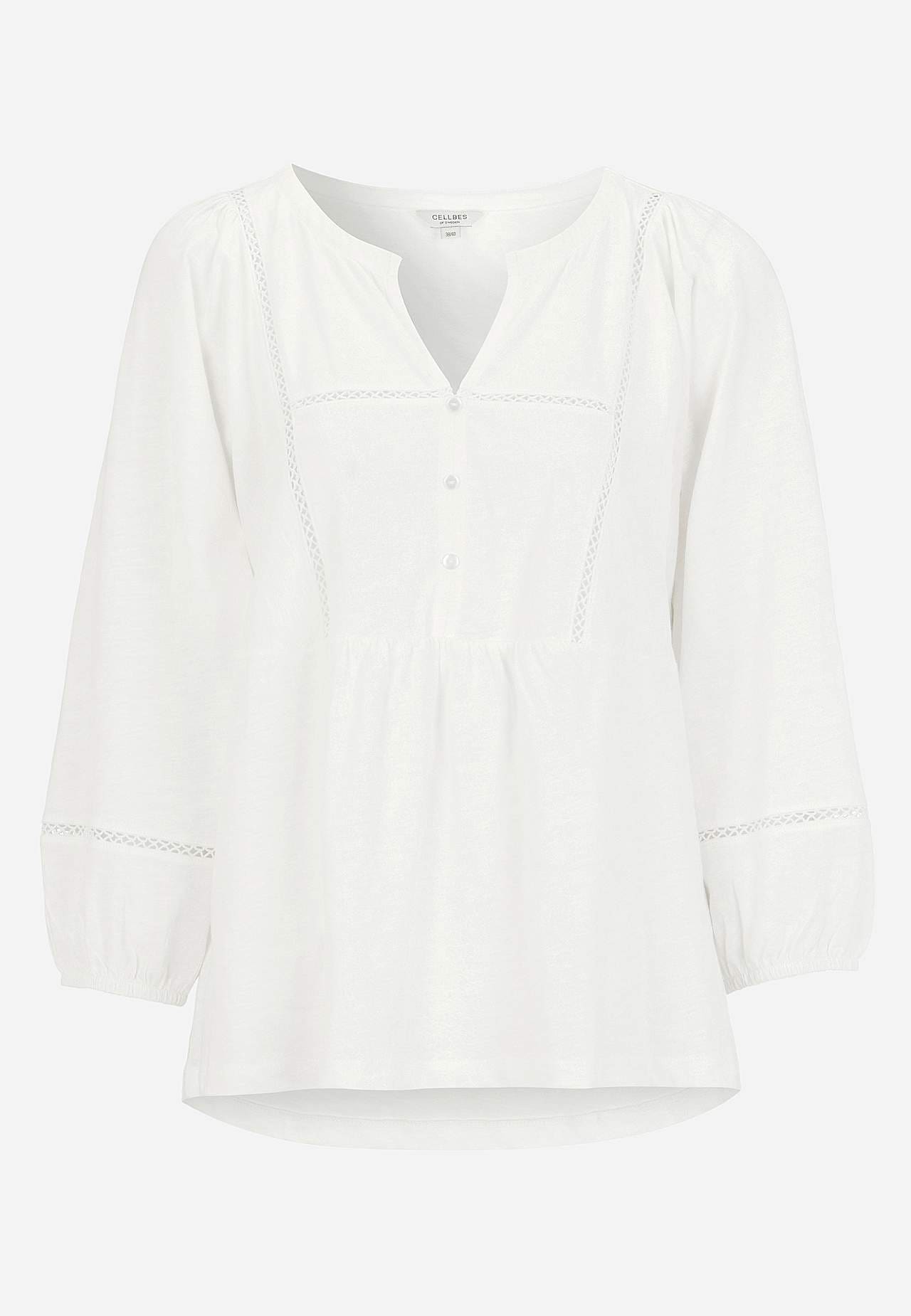 Jersey-Top mit böhmischem Stil
