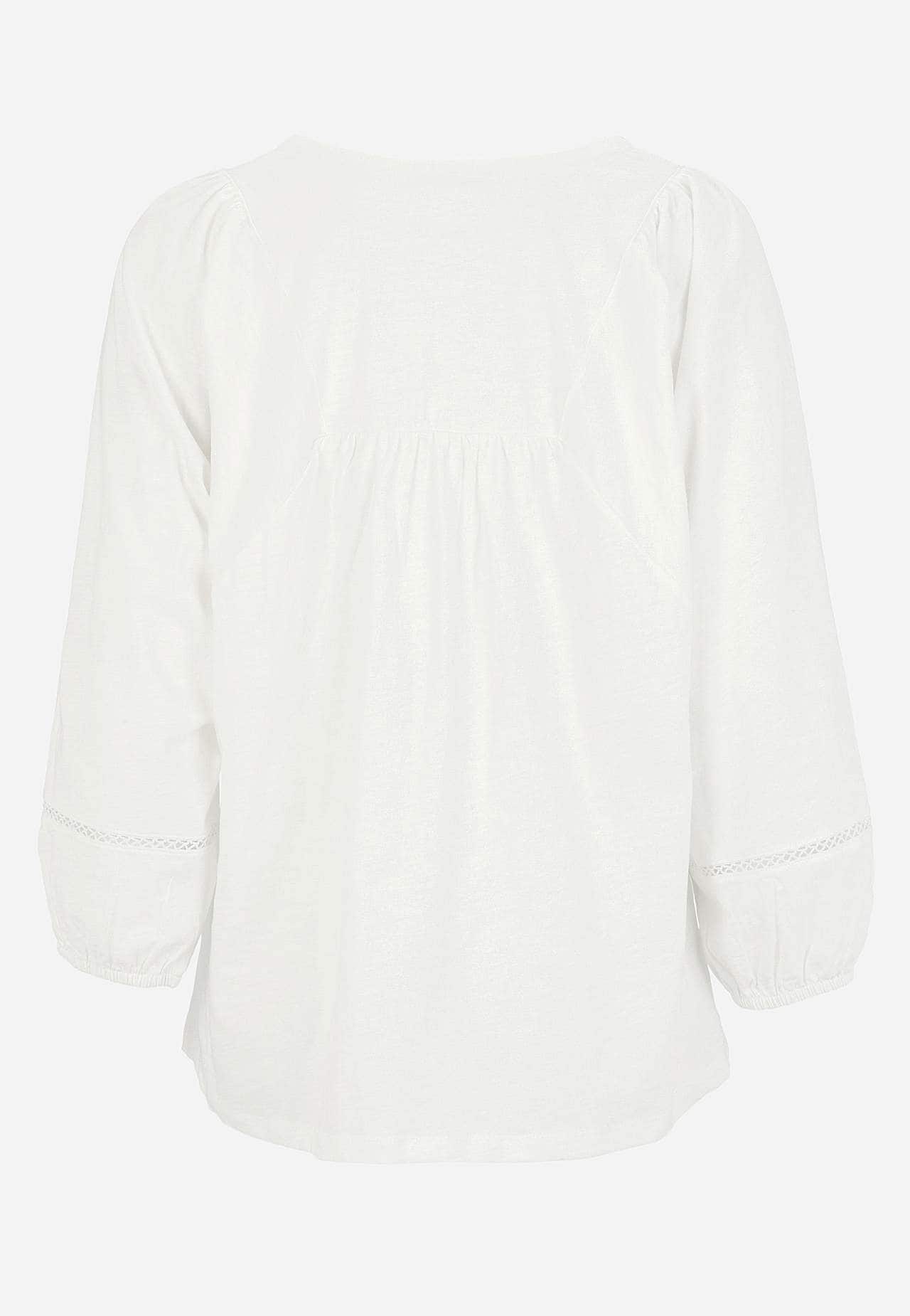Jersey-Top mit böhmischem Stil