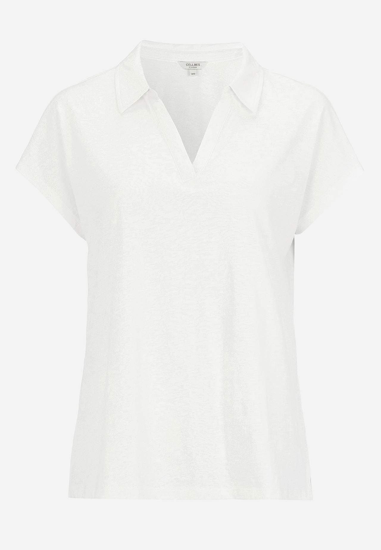 Jersey-Top mit Kragen