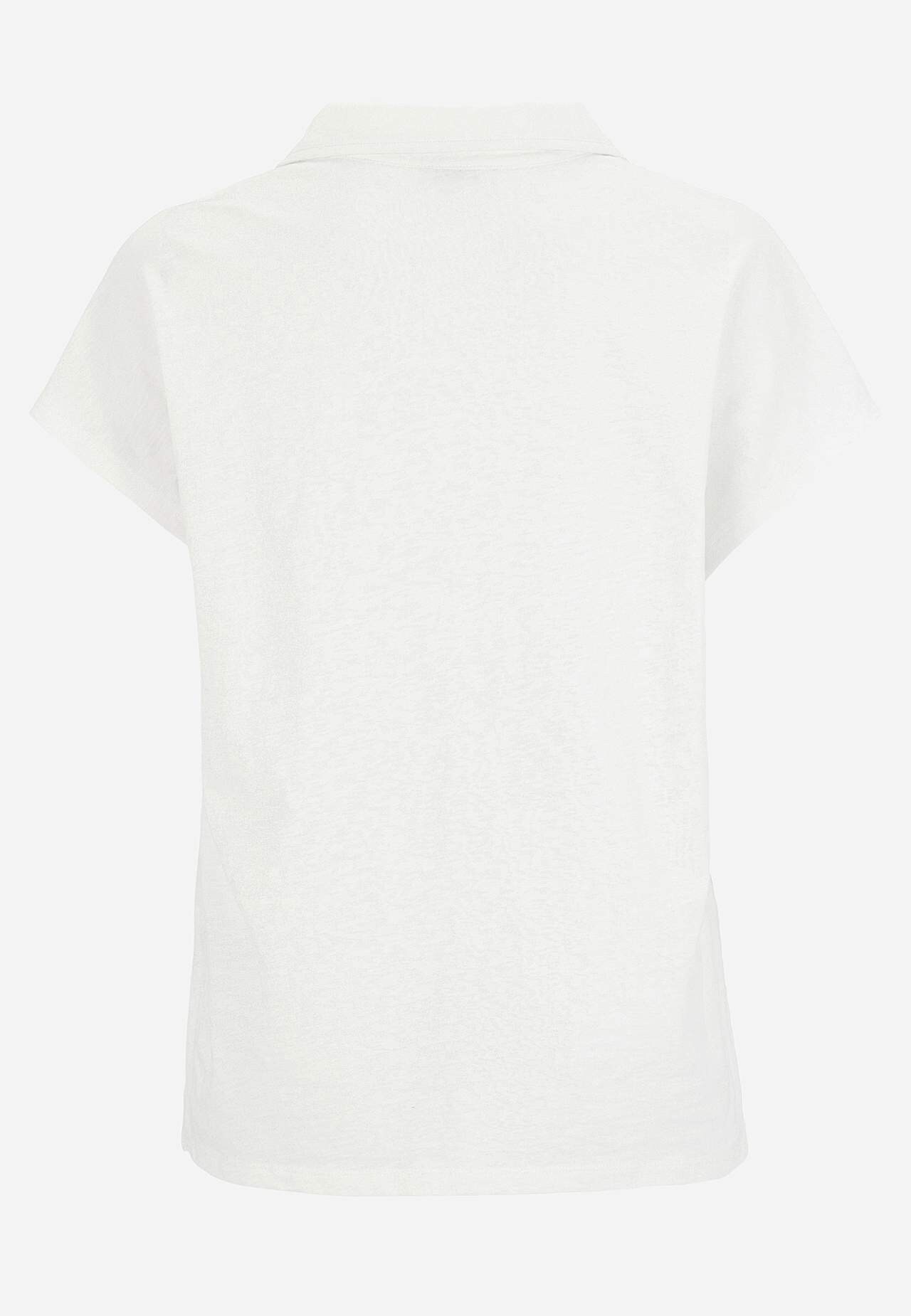 Jersey-Top mit Kragen