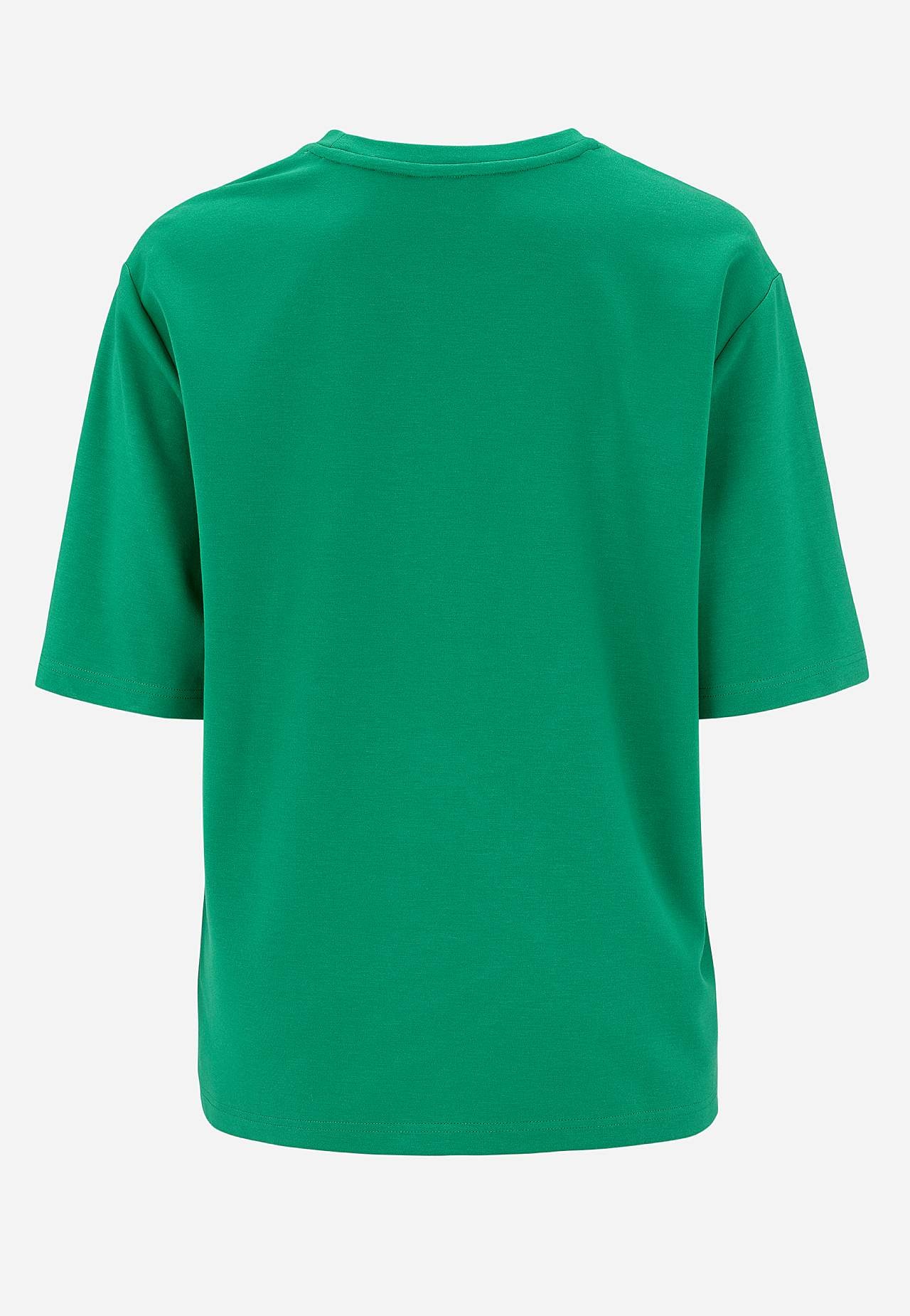 T-Shirt aus grobem Trikot