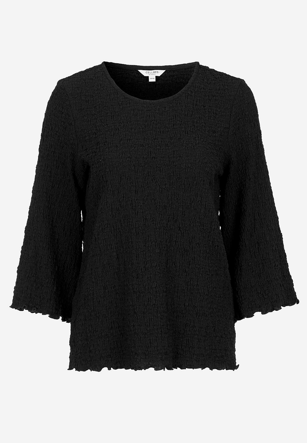 Jersey-Top mit Struktur