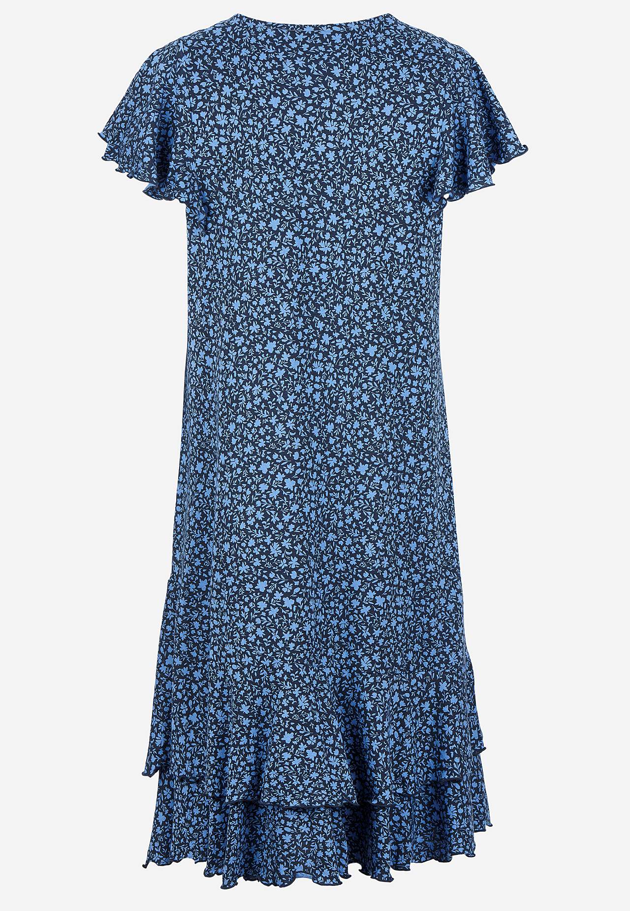 Jerseykleid mit Rüschenröcken