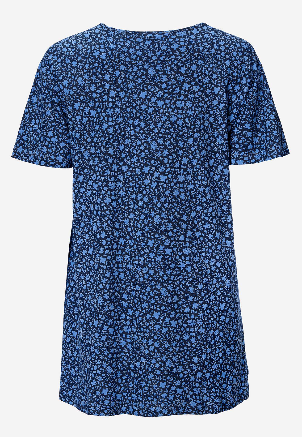 Jersey-Tunika mit kleinen Blumen