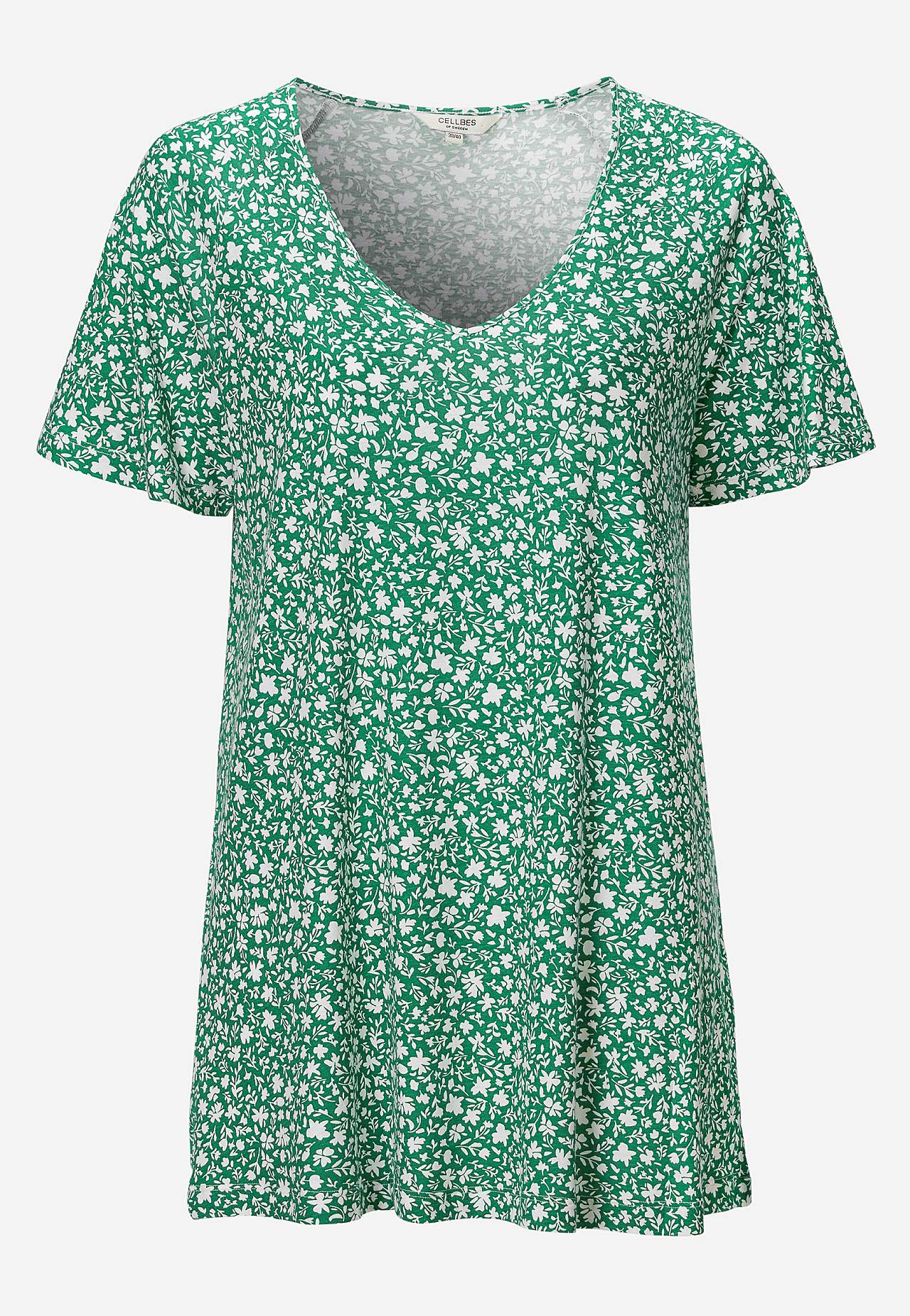 Jersey-Tunika mit kleinen Blumen