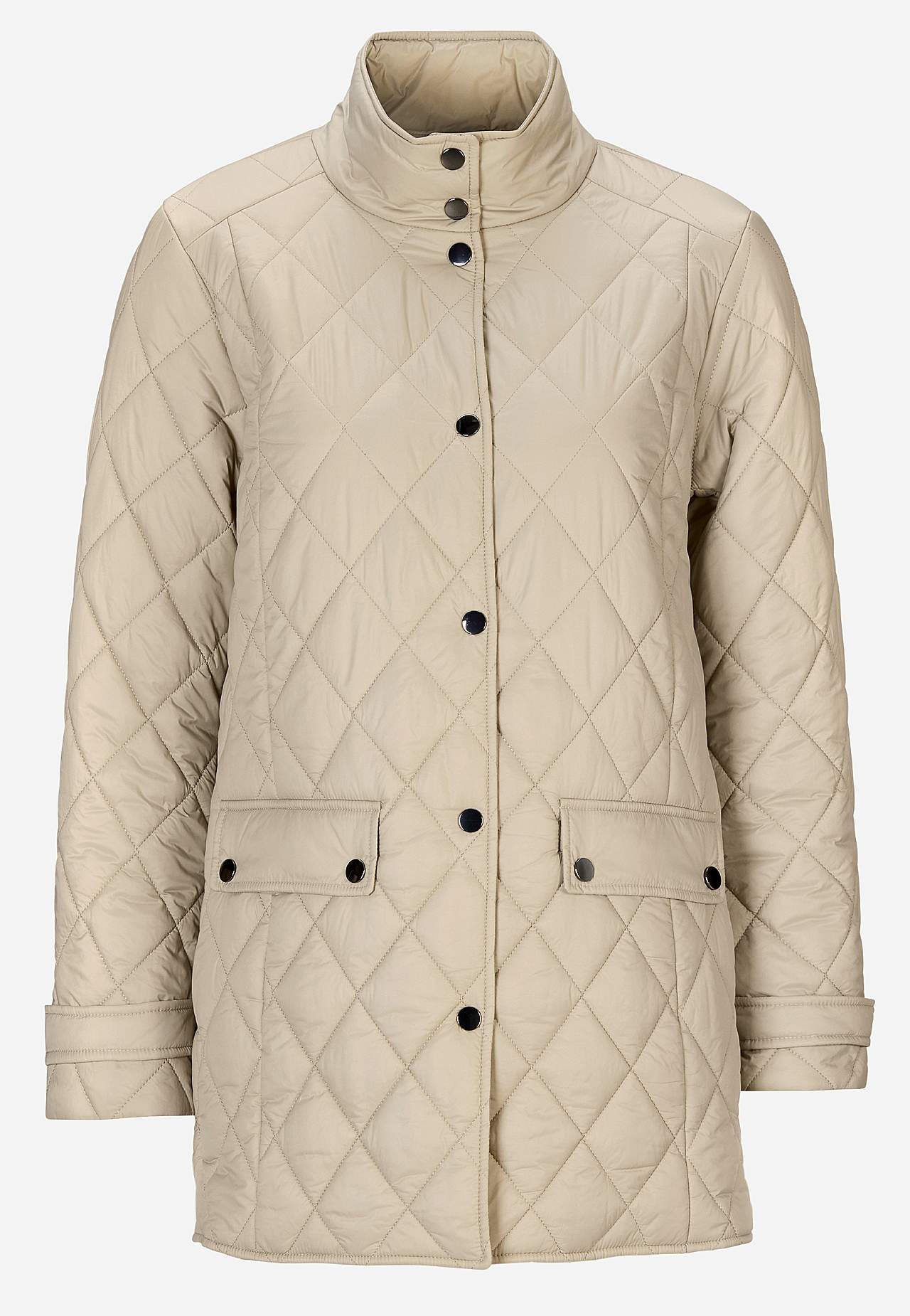 Gesteppte Jacke mit Druckknöpfen