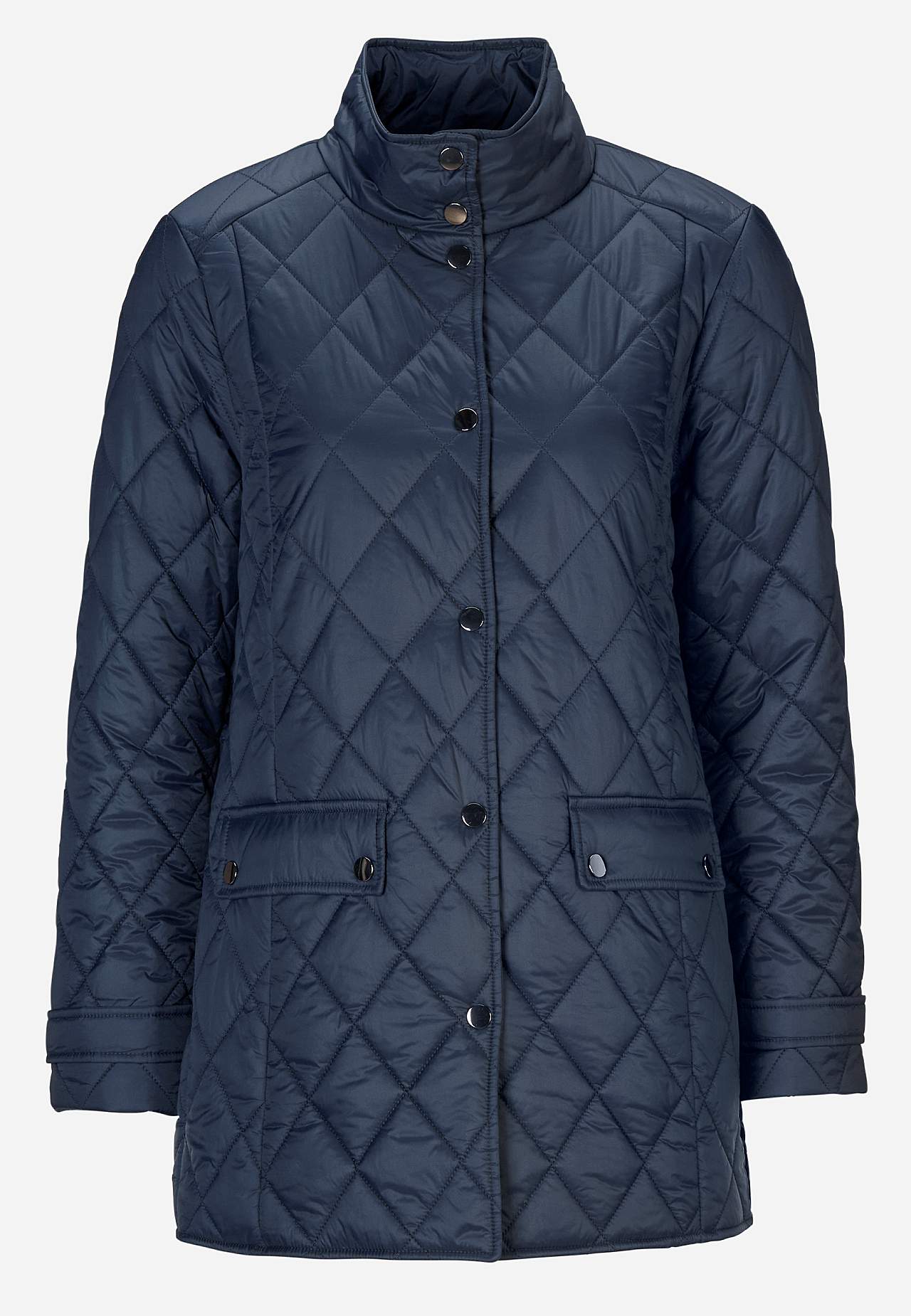 Gesteppte Jacke mit Druckknöpfen