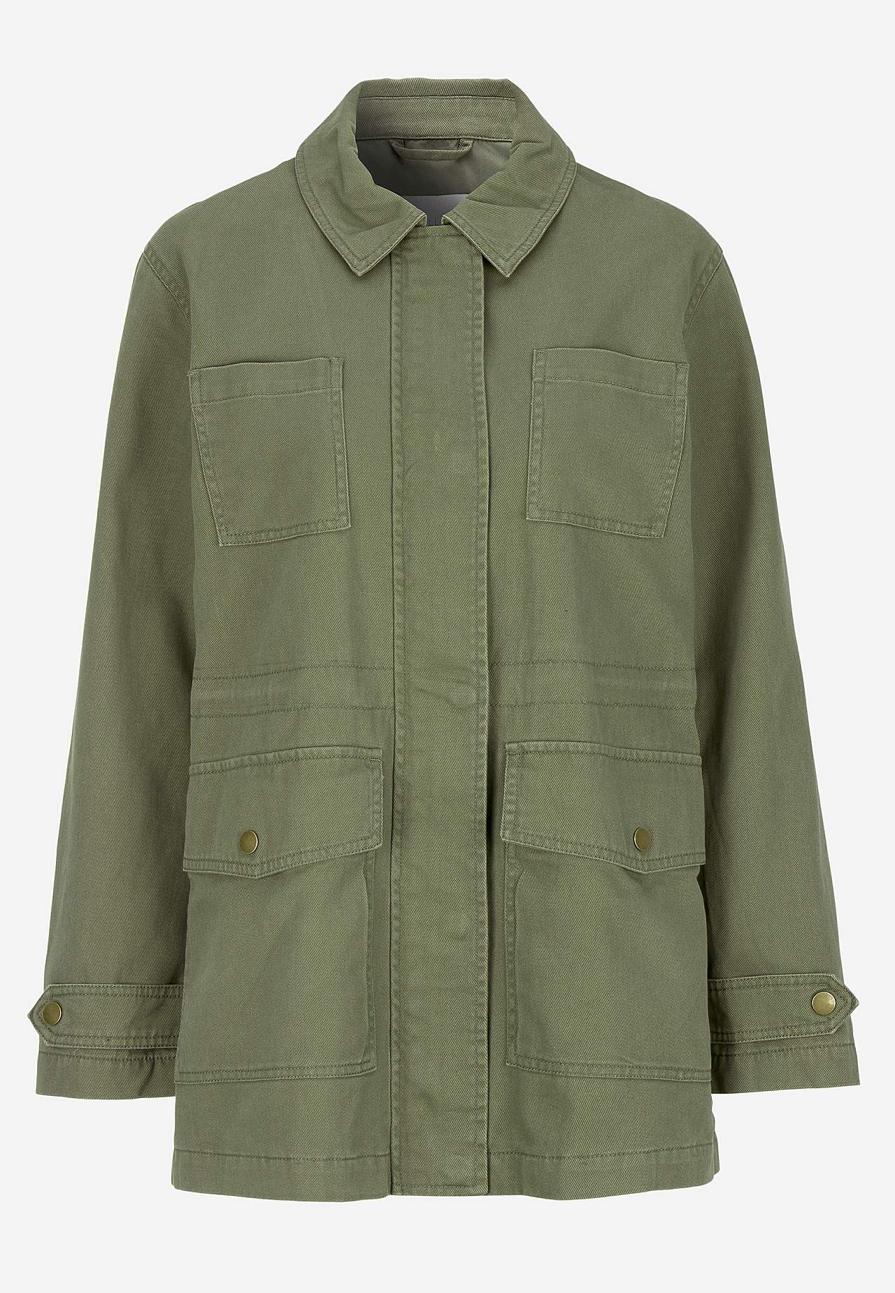 Jeansjacke mit Reißverschluss