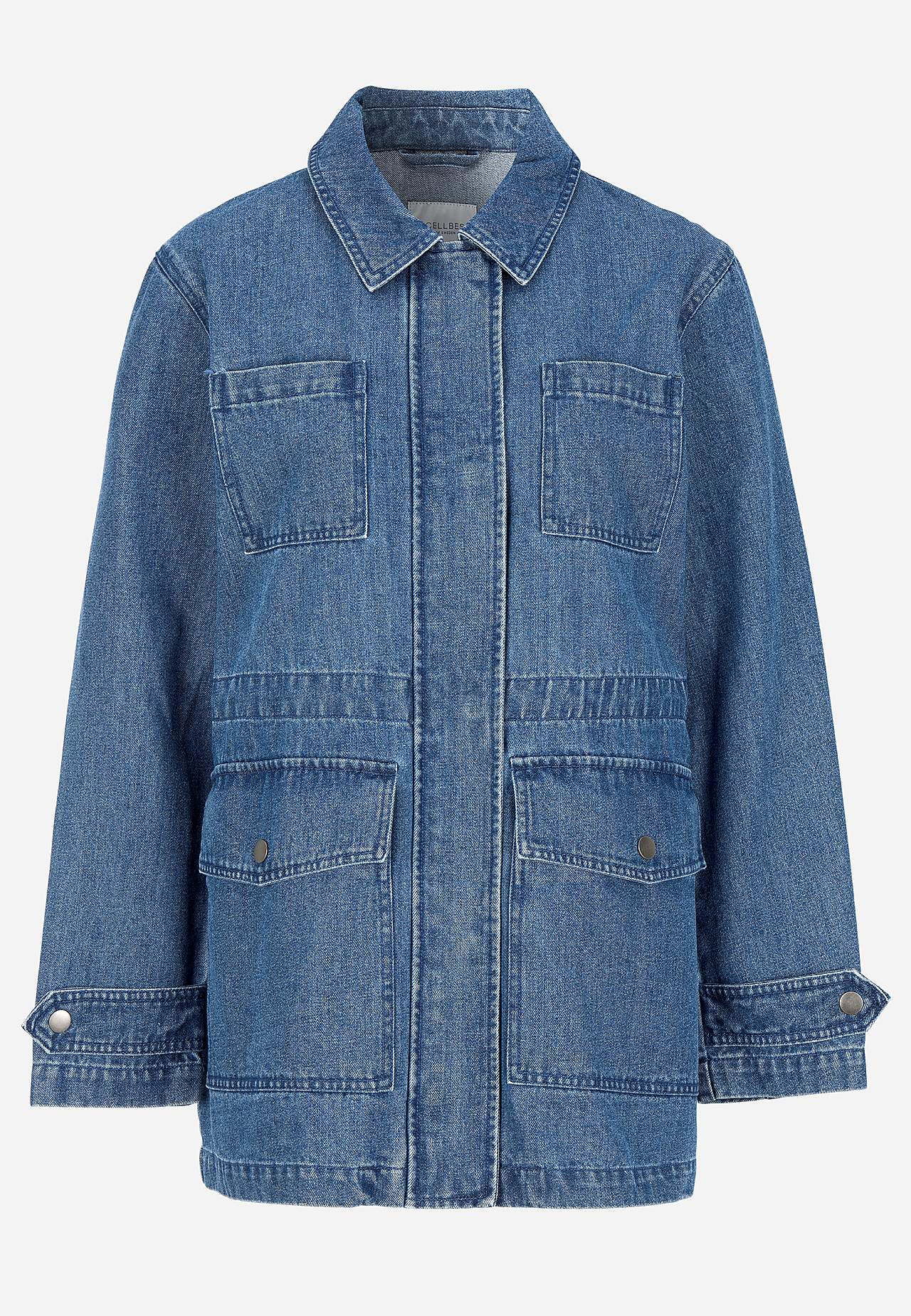 Jeansjacke mit Reißverschluss
