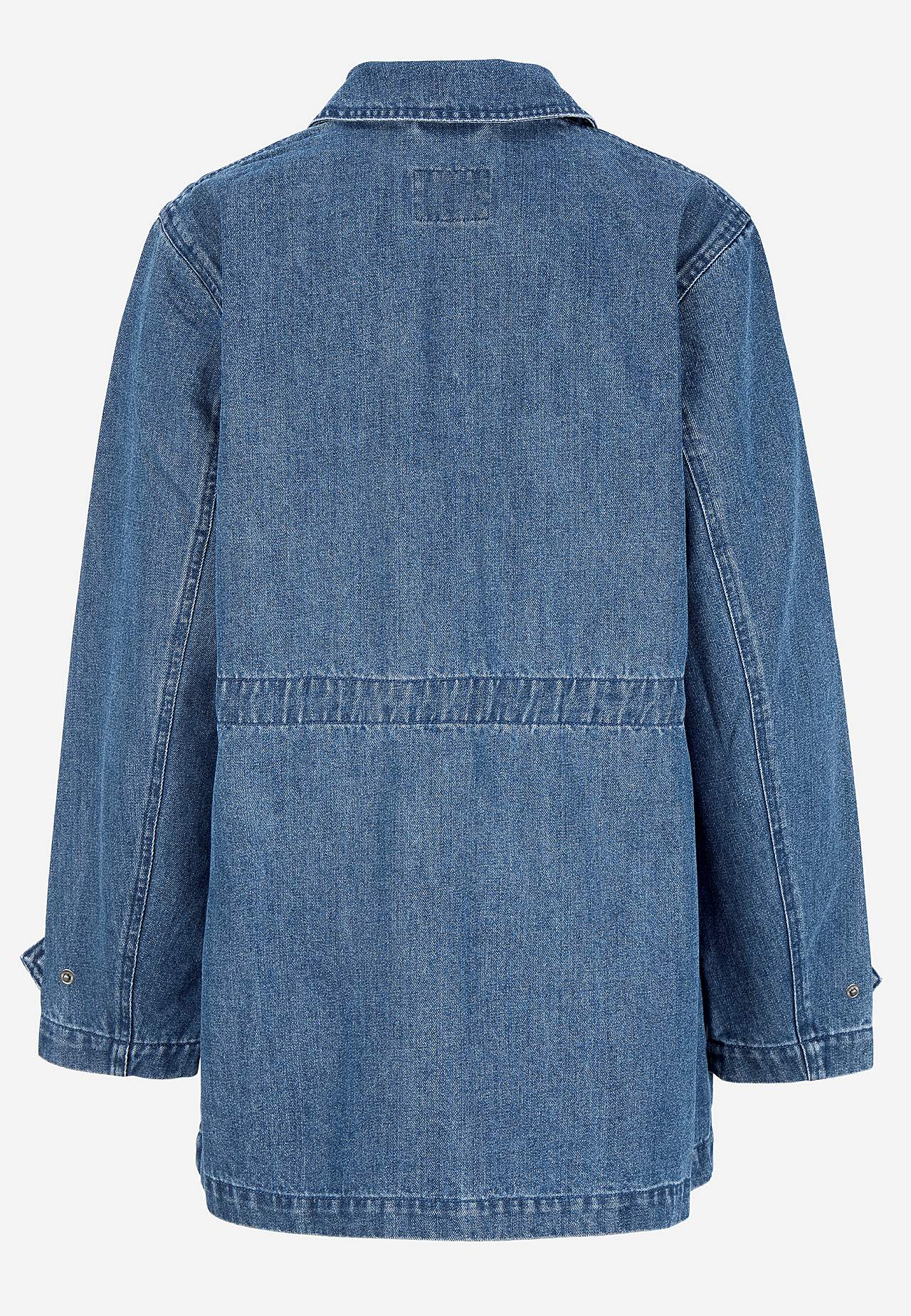 Jeansjacke mit Reißverschluss
