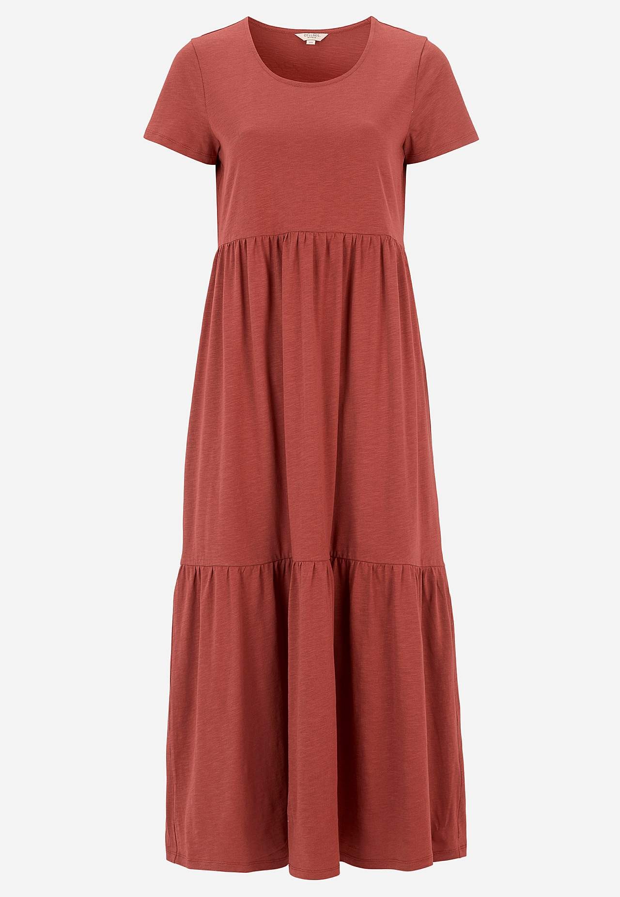 Jerseykleid mit Rüschenrock