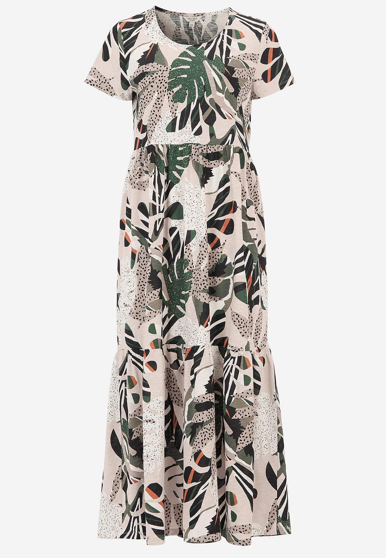 Jerseykleid mit Rüschenrock