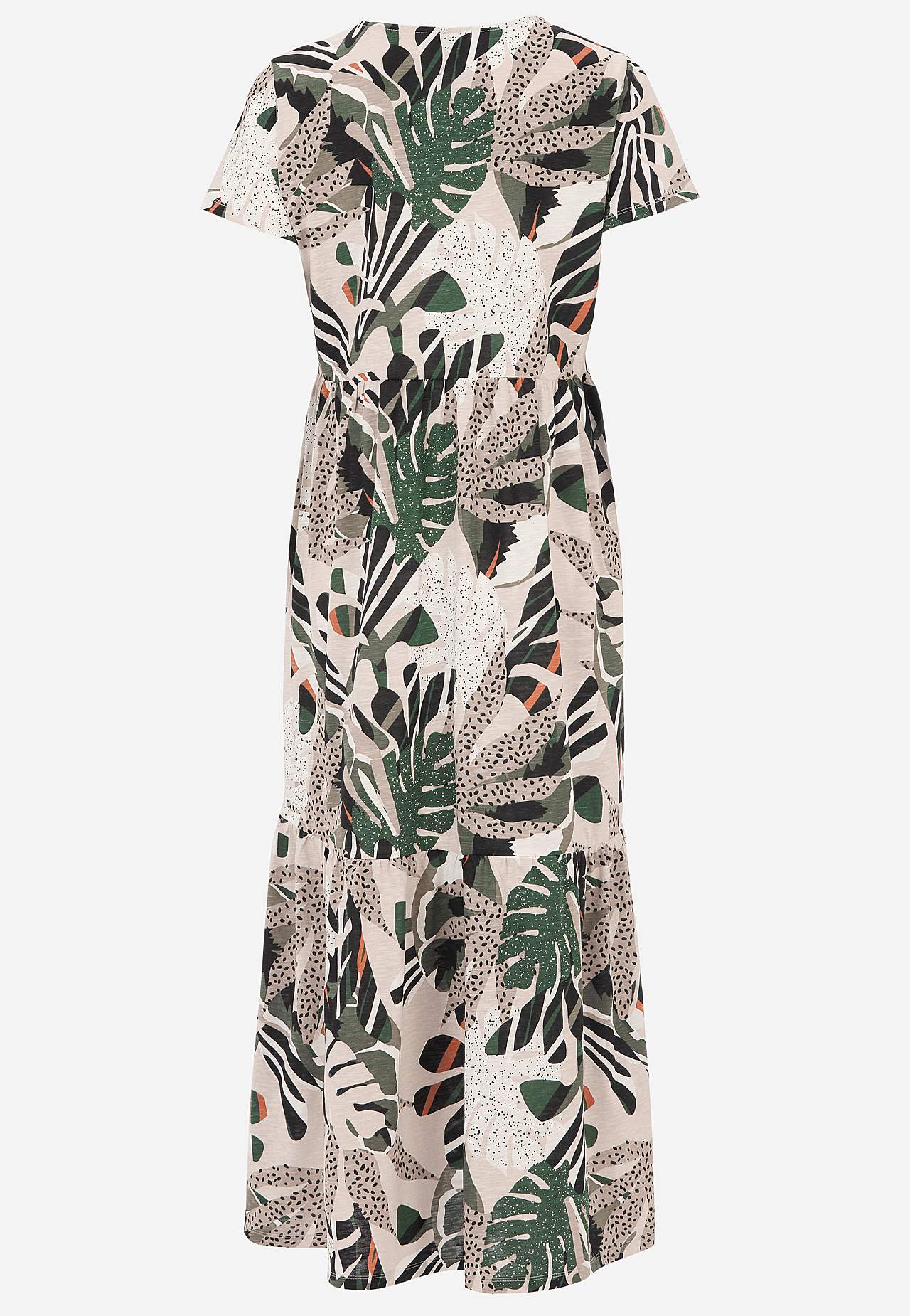 Jerseykleid mit Rüschenrock