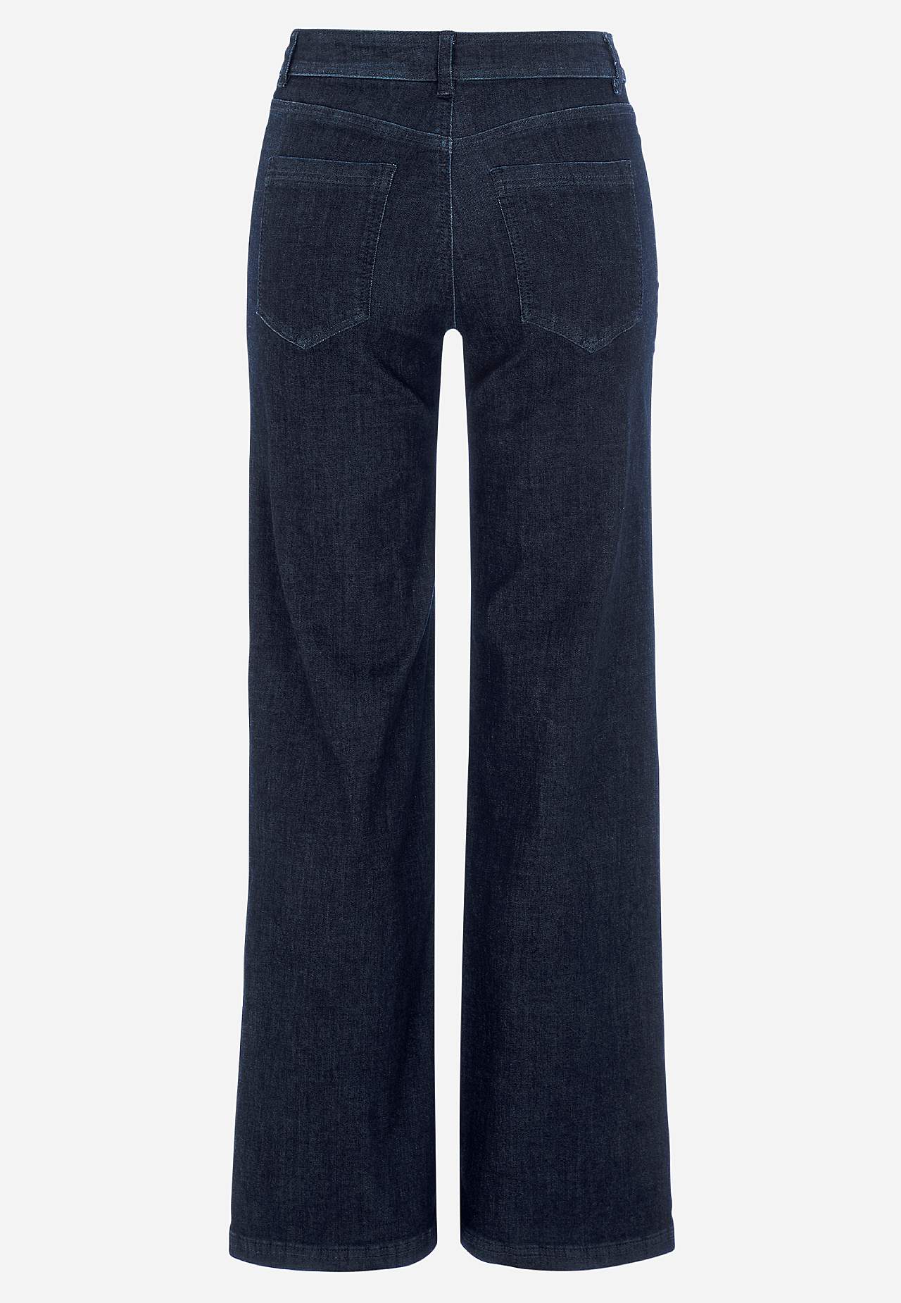 Breite Jeans aus superstretch Denim