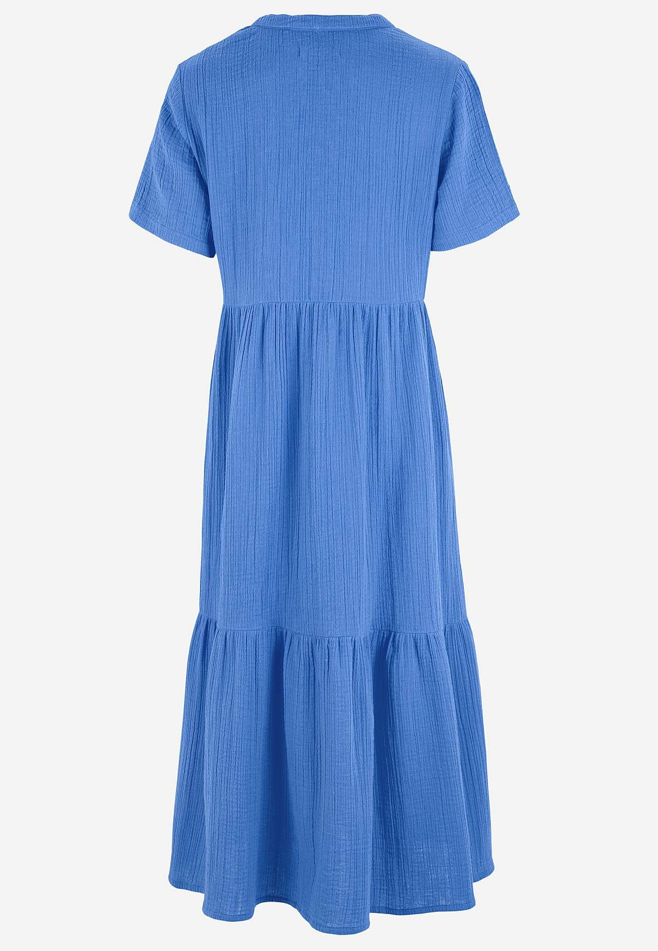 Kleid aus zerknitterter Baumwolle